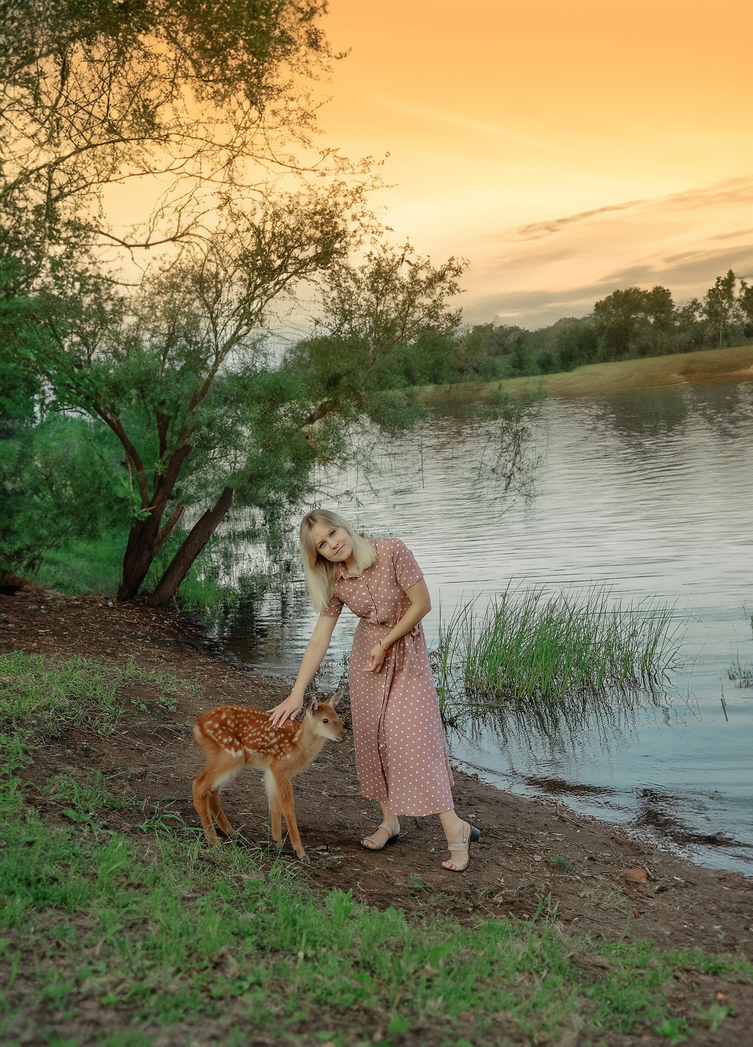 Семейная фотосессия с Бэмби. Иванова Ирина Свадебный и семейный фотограф г. Уфа
