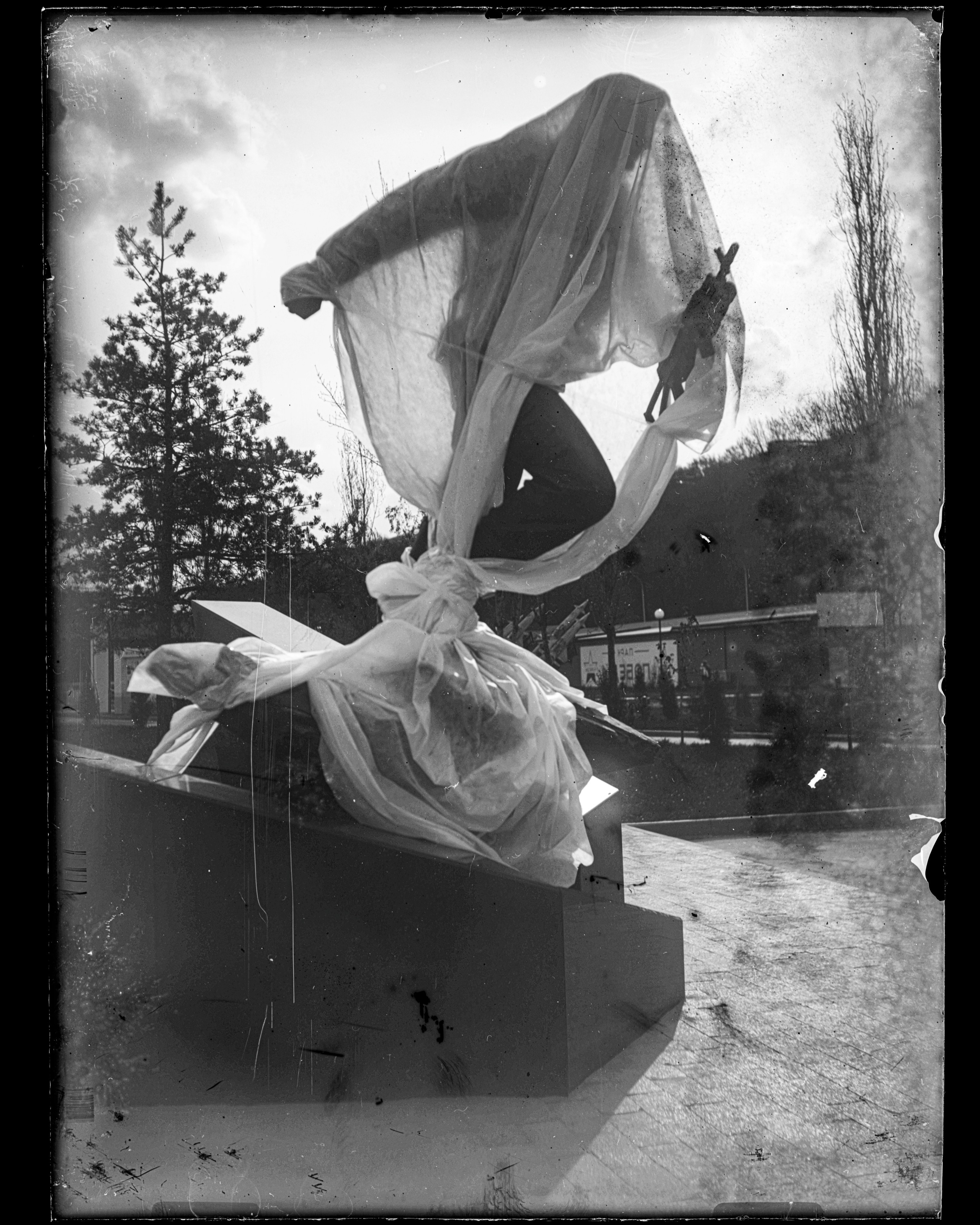 Glass plates. Darkroom aesthetics