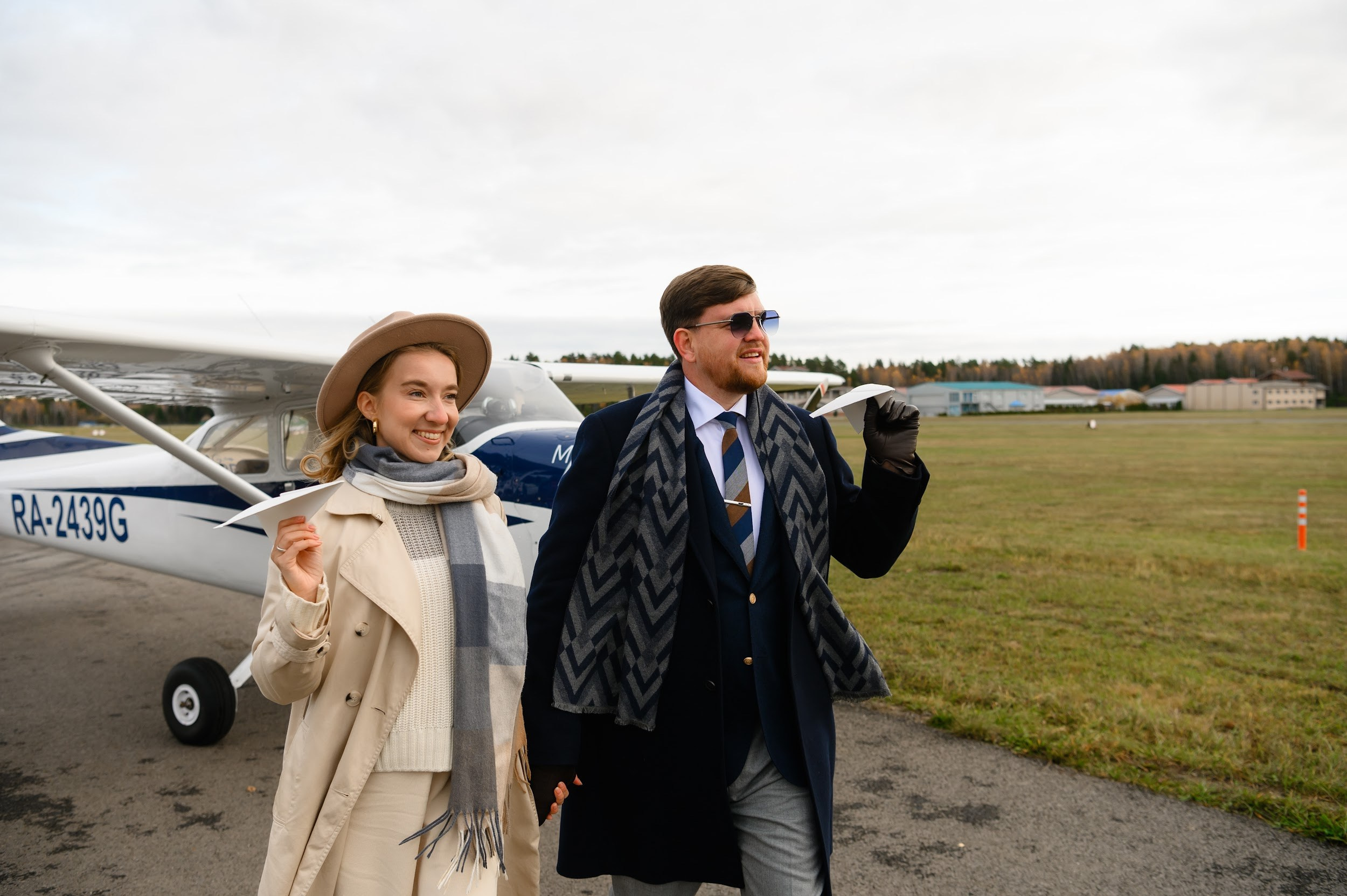 Love-story. Самолёт. Фотограф Марина Росси