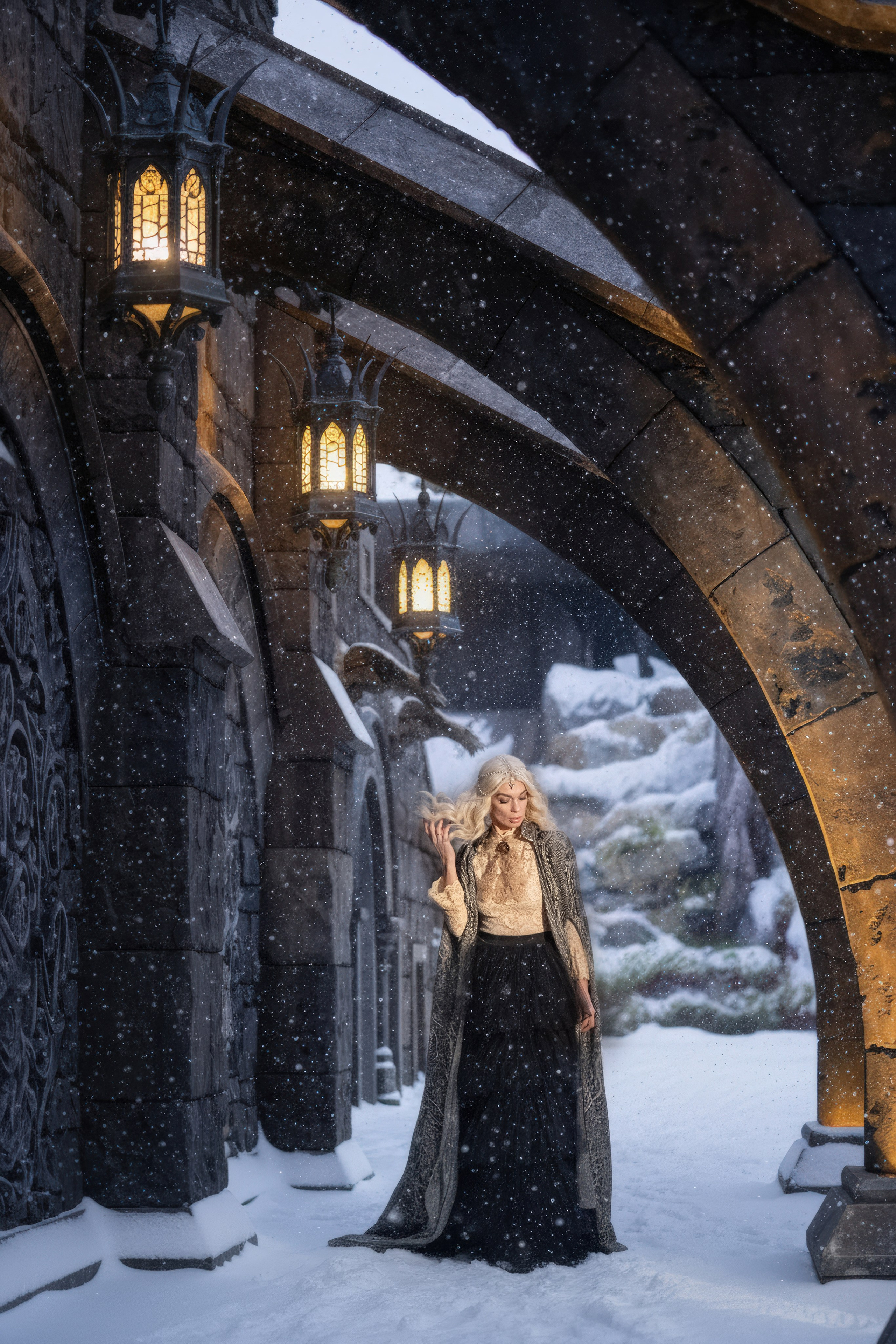 Новогодняя фотосессия в Замке Гарибальди. Фотограф Батурин Денис — Фотосессия в Замке Гарибальди