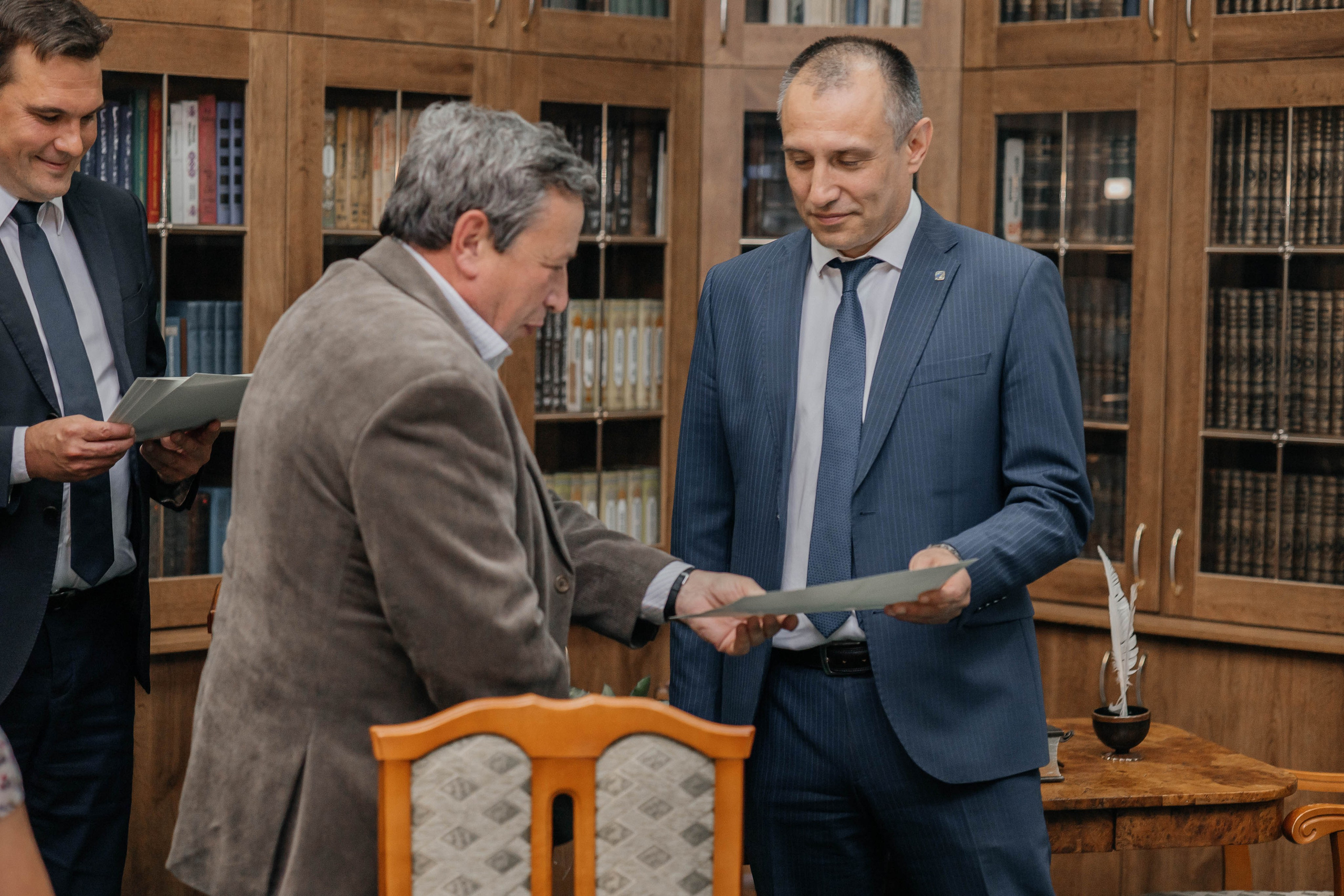 Награждение шахматной федерации