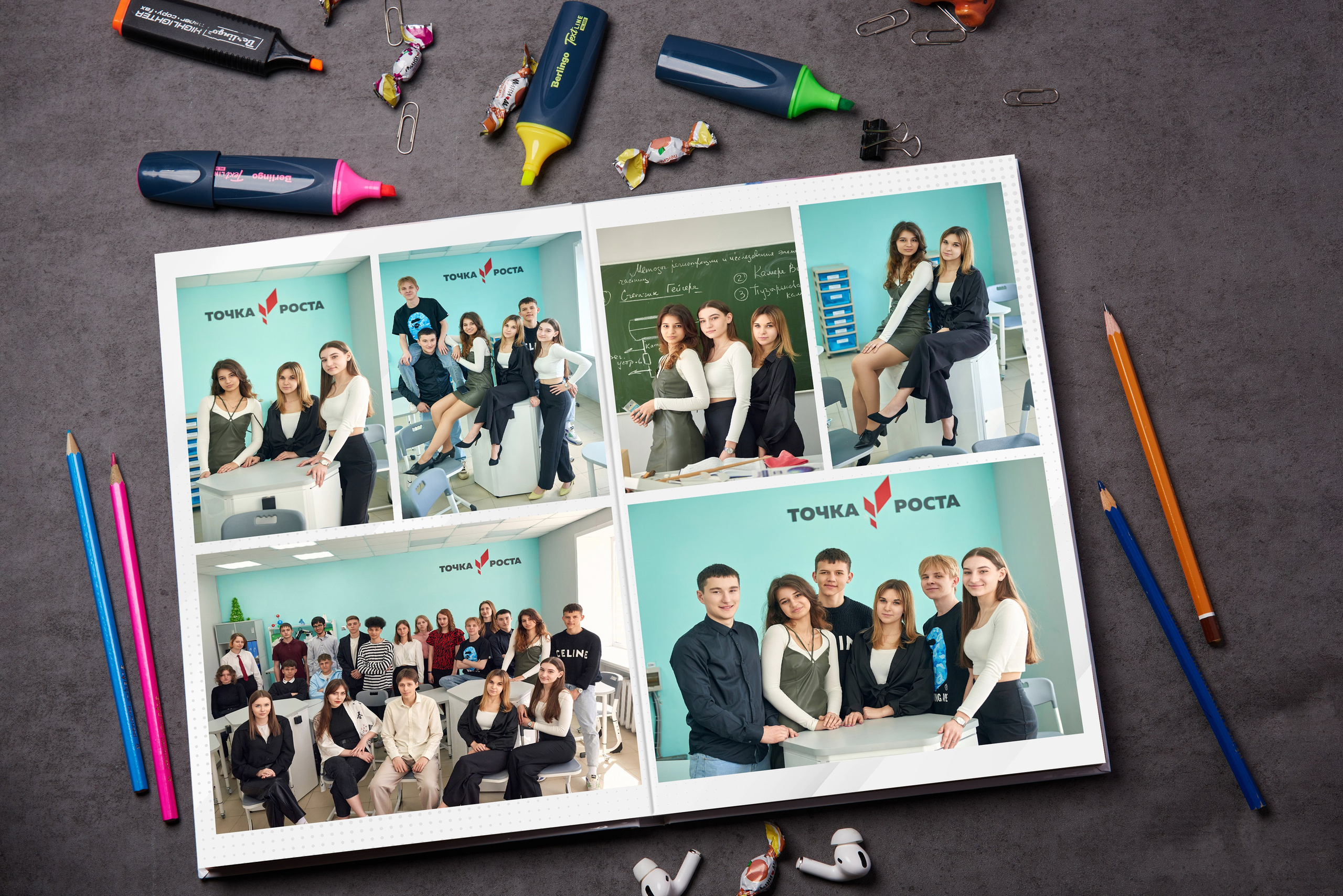 Персональные альбомы на жестких страницах (layflat). Школьный фотограф в Туле Владимир Греков. Выпускные альбомы