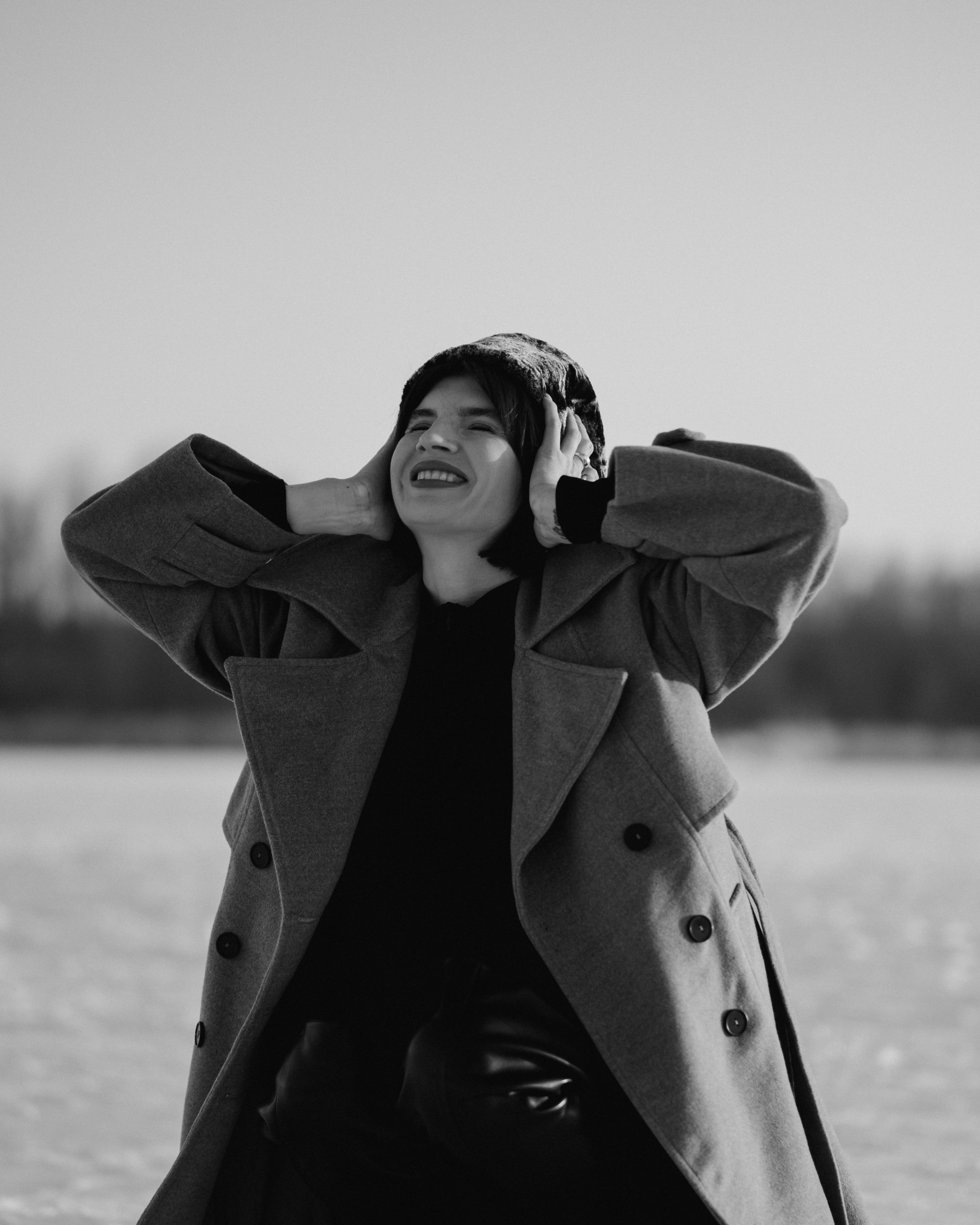 Фотосъёмка с цветком на льду на Ростовском море