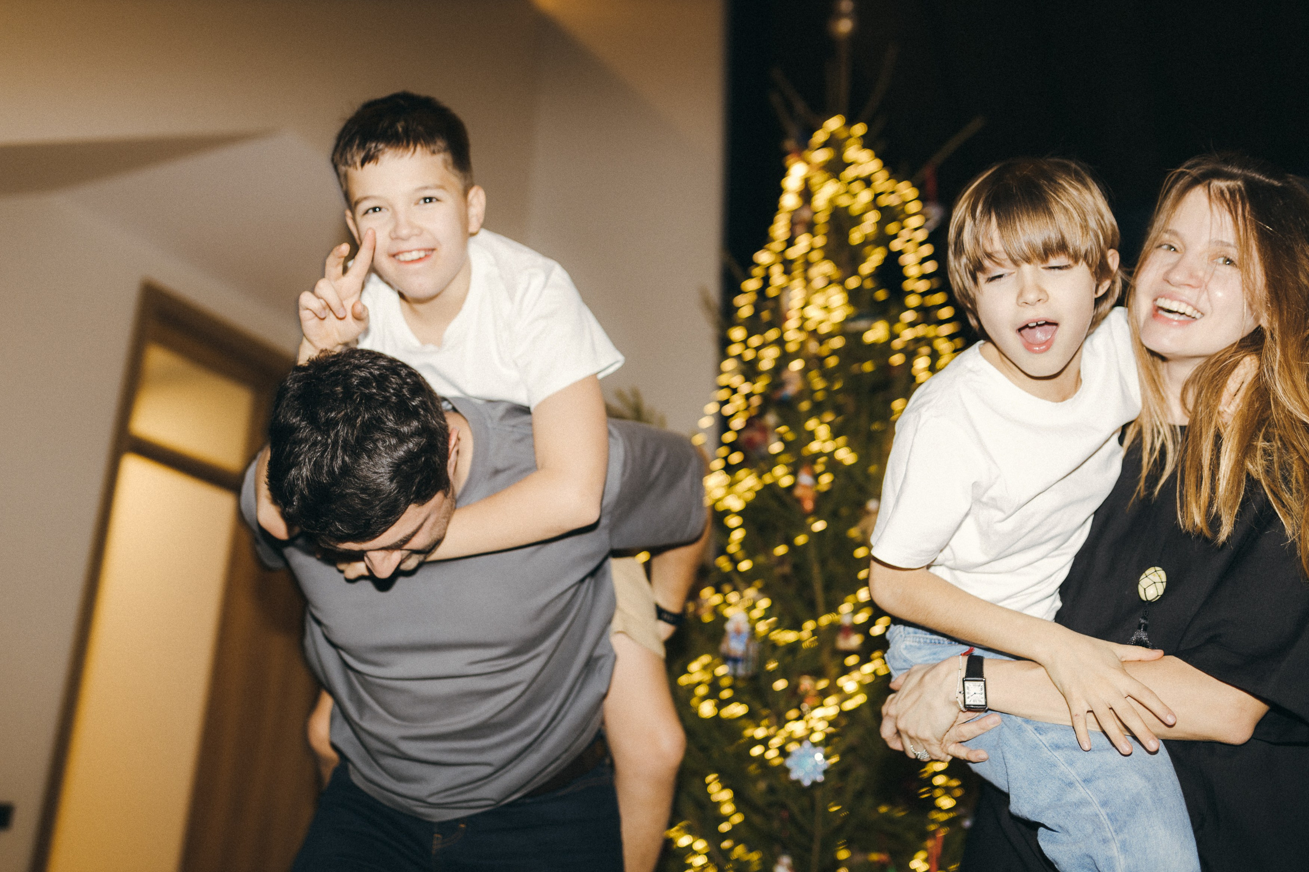 Новогодний семейный ужин. Семейный фотограф Маша Тимофеева | Москва