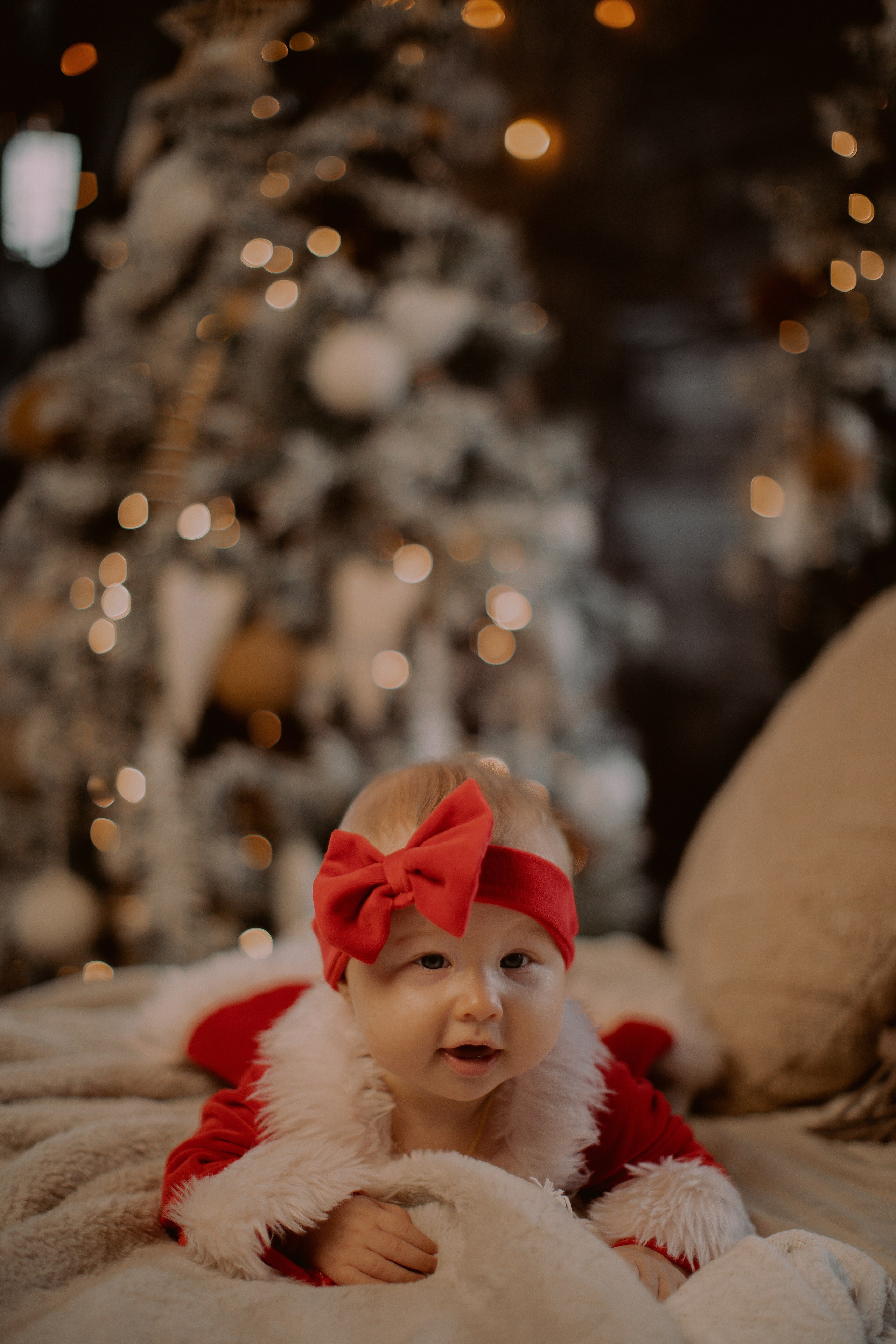 Первая новогодняя фотосессия малышки Эмилии. Фотограф в Нижнем Новгороде