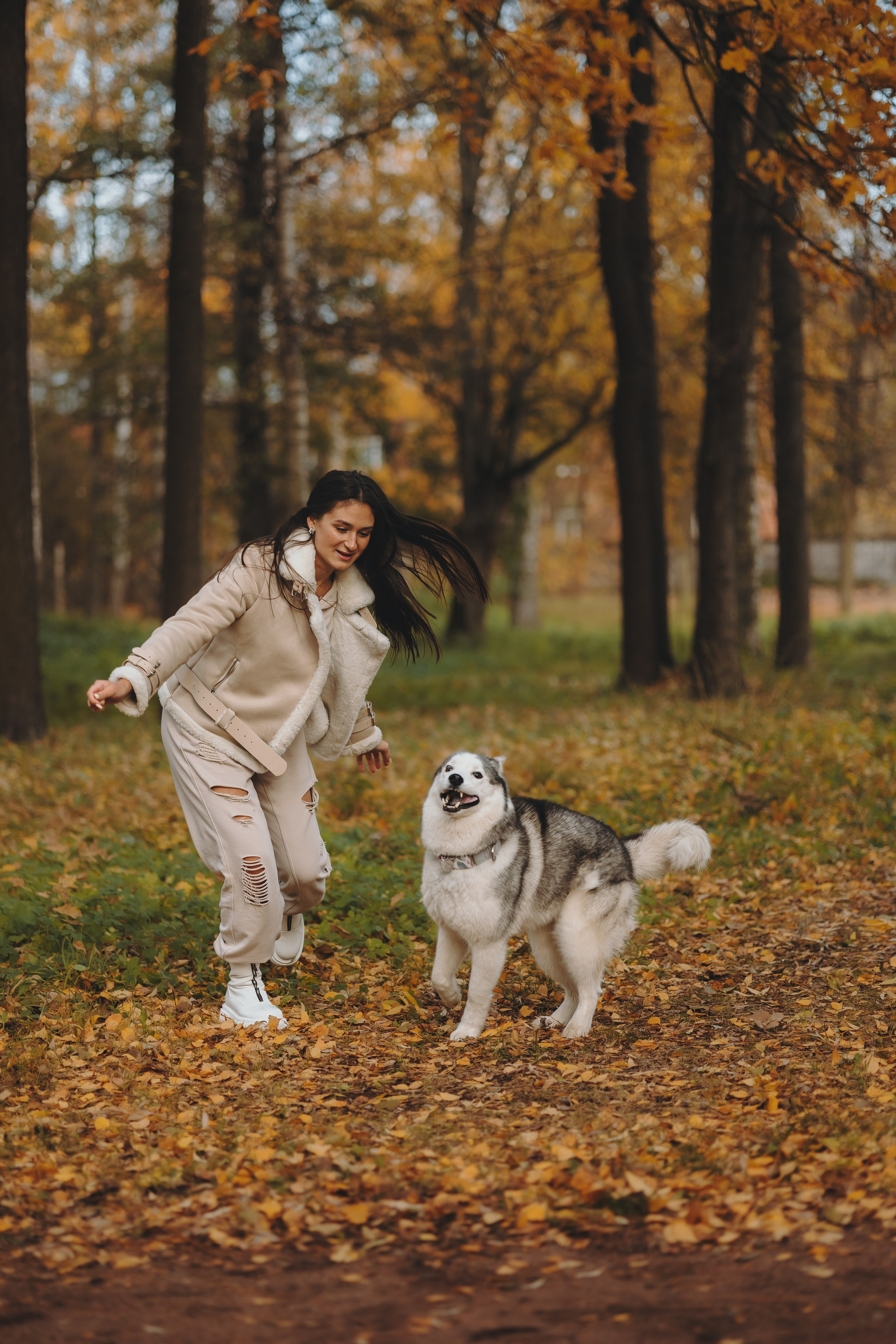Настя и Айс. Фотограф-анималист в Санкт-Петербурге Алина Яхонт