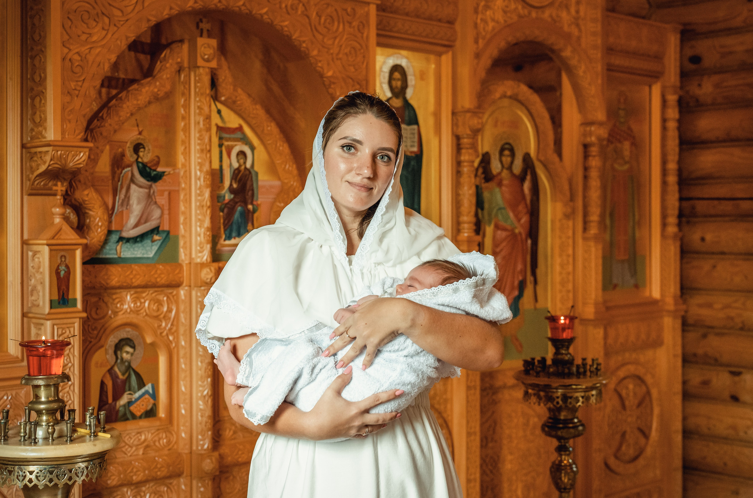 Крещение Федора в храме 12 апостолов. Фотограф на Крещение Тула и Венчание в Туле, детский и семейный фотограф