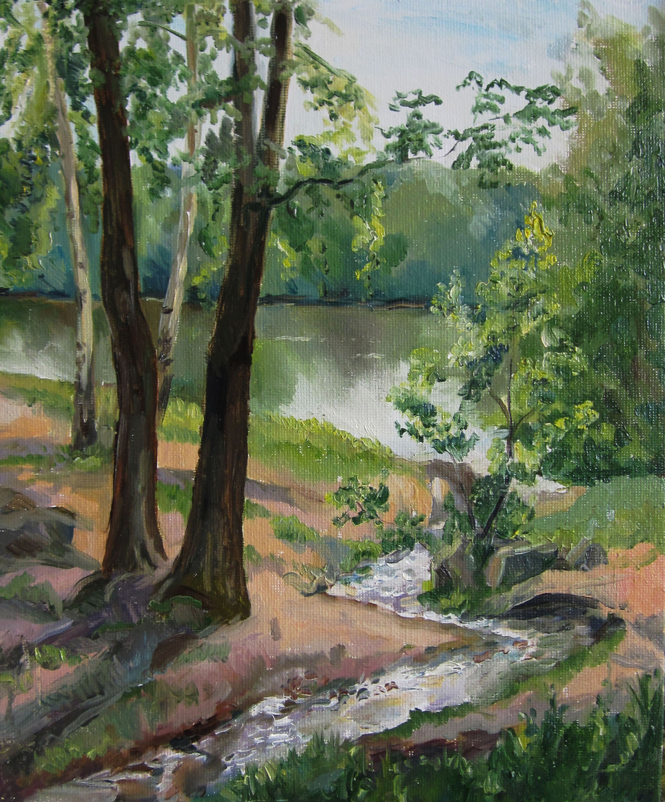 "Ручей в Коломенском", холст / масло, 2013