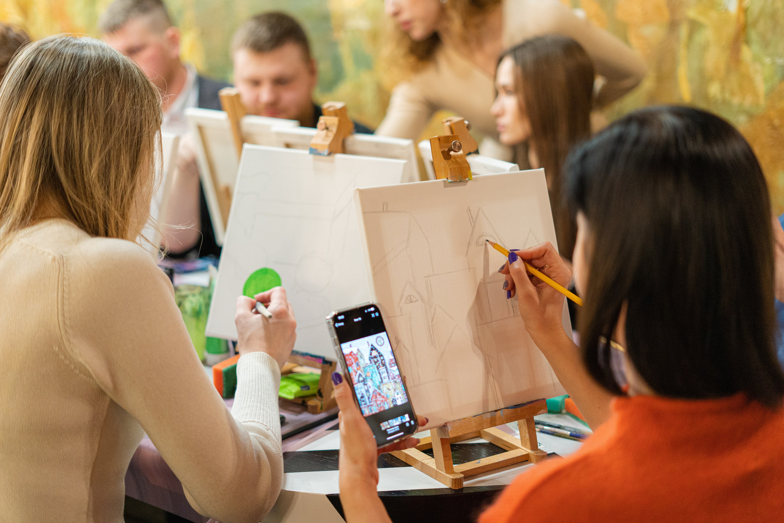 Корпоратив Teach Me Art 2. Портретный фотограф в Москве и Санкт-Петербурге Арина Чех