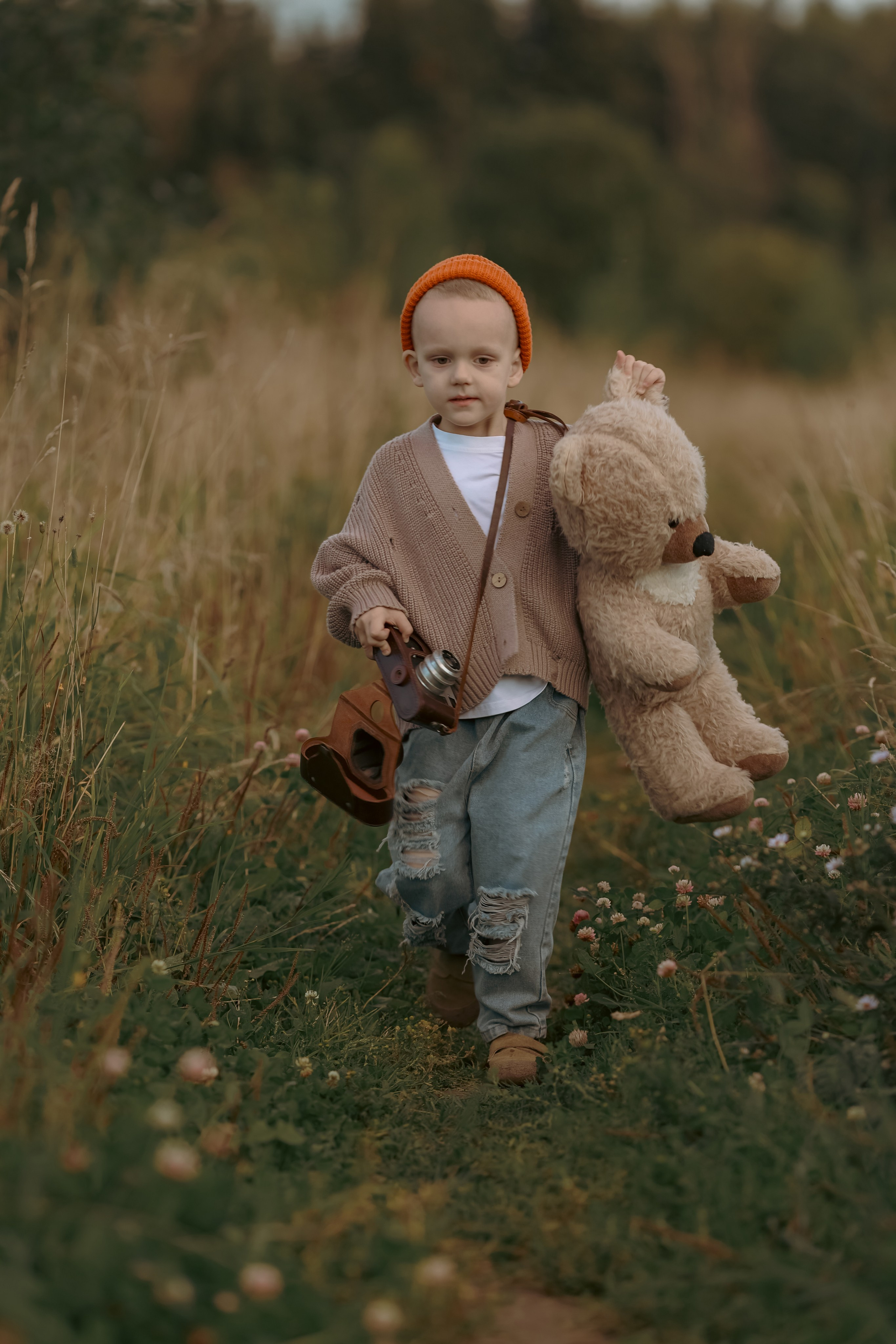 Фотоохота на медведя от Матвея. Детский и семейный фотограф Евгения Вахнеева Москва Зеленоград