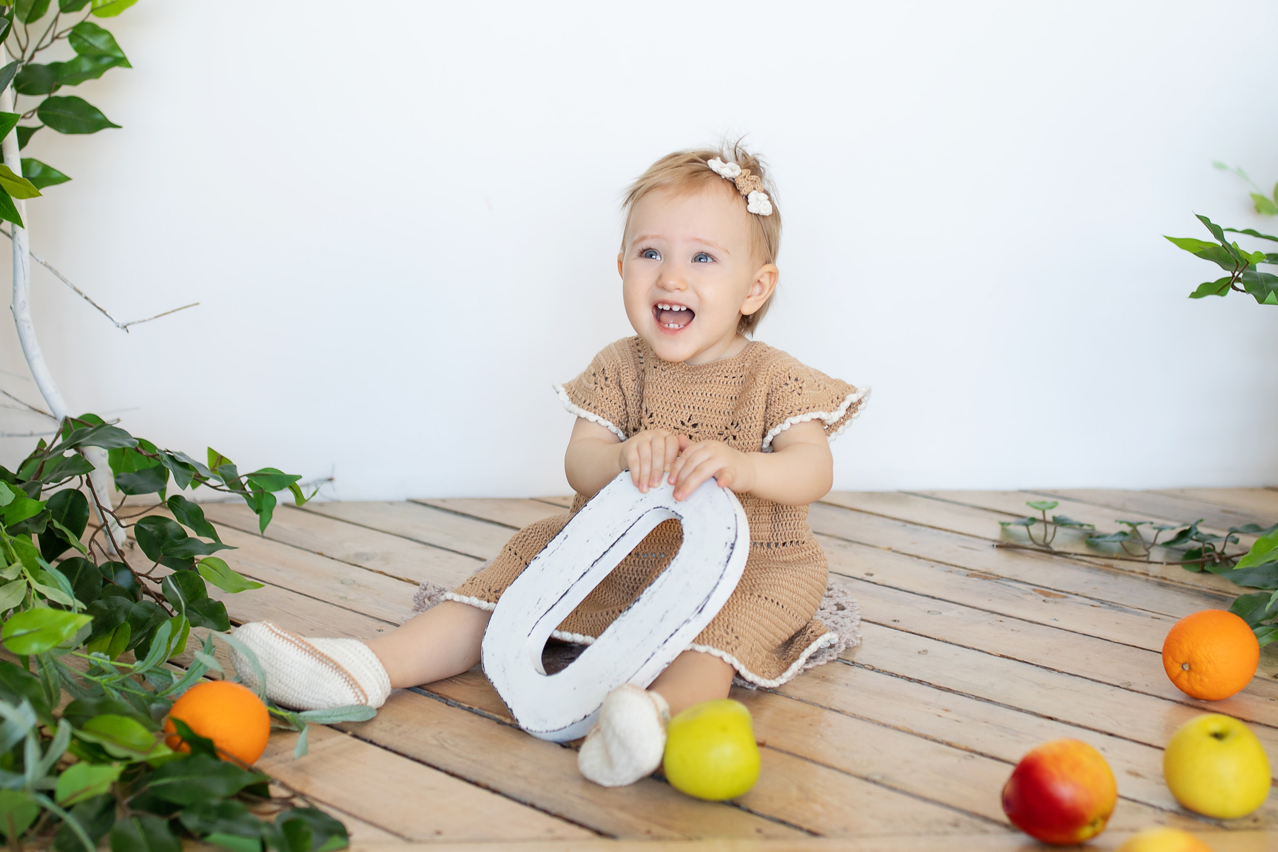 Студийная фотосессия 1 годик девочка в Хабаровске