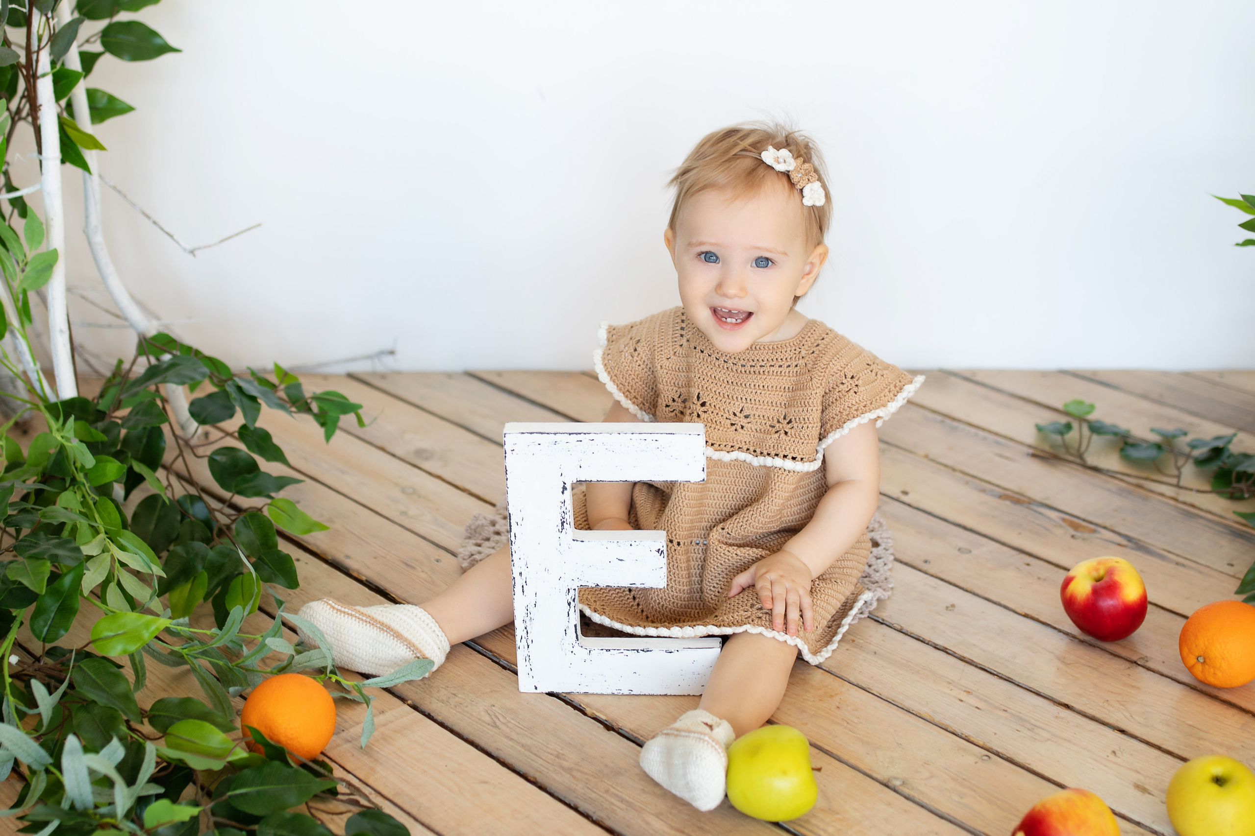 Студийная фотосессия 1 годик девочка в Хабаровске