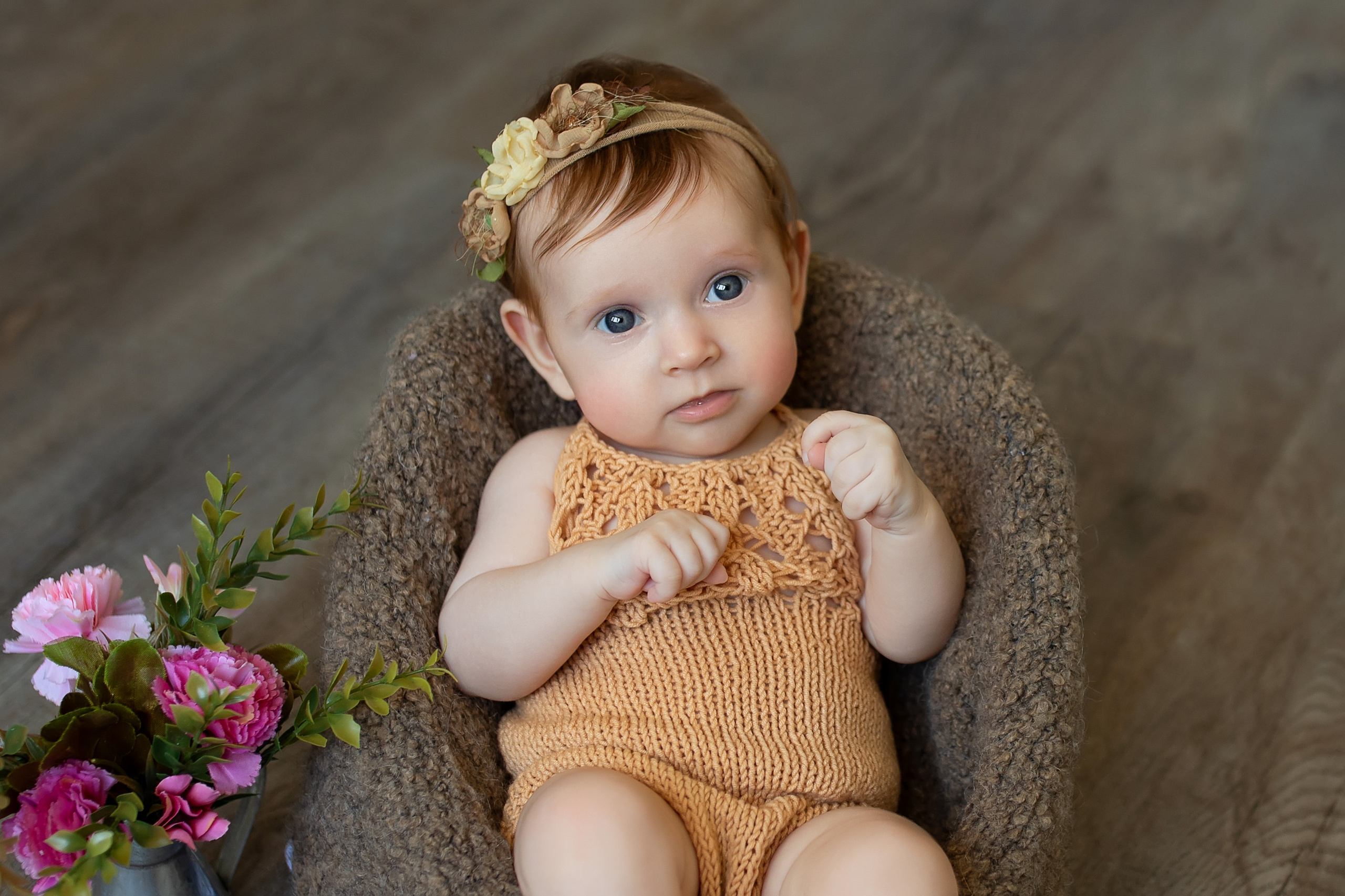 Фотосессия девочки 3 месяца в Хабаровске