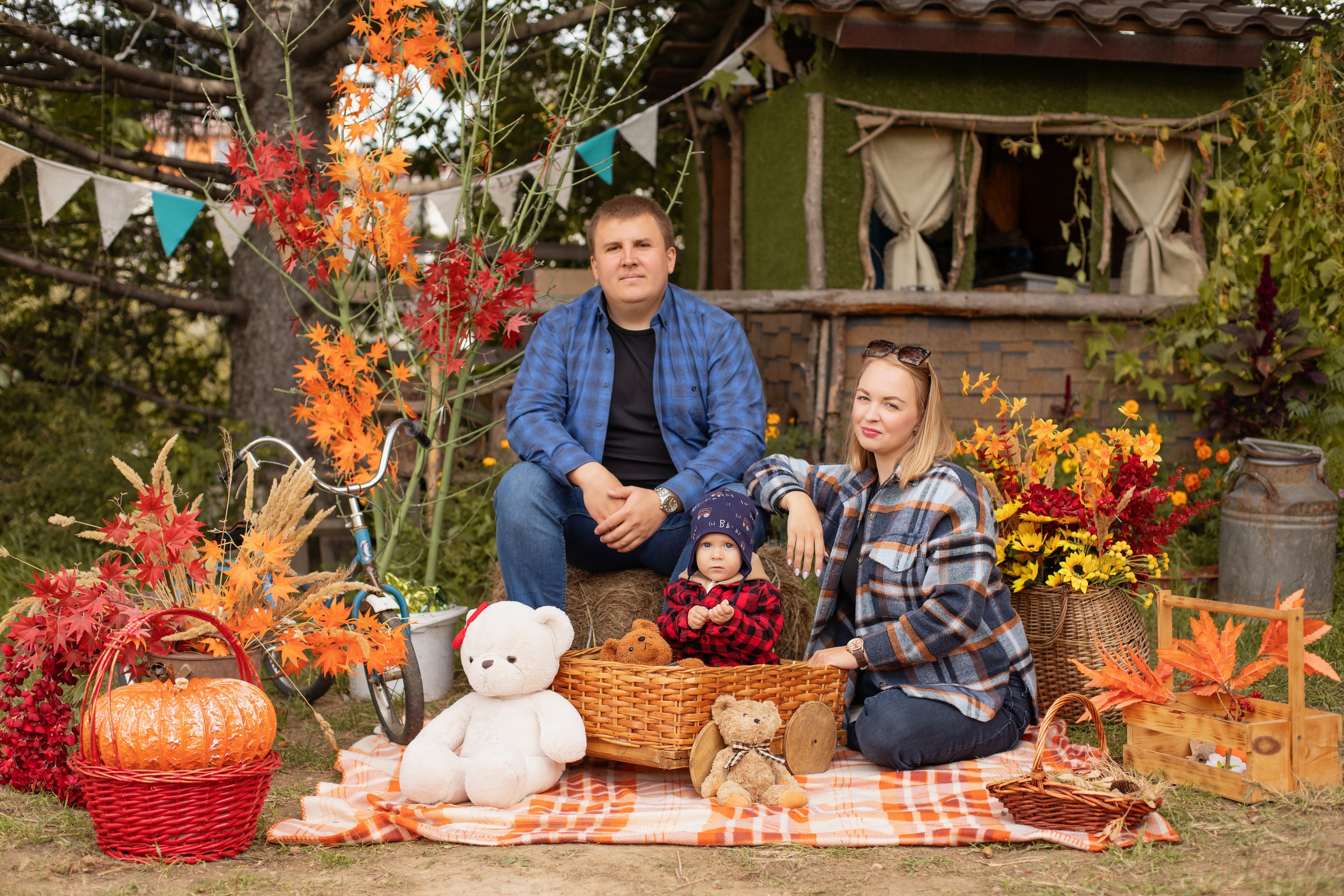 Семейная осенняя фотосессия