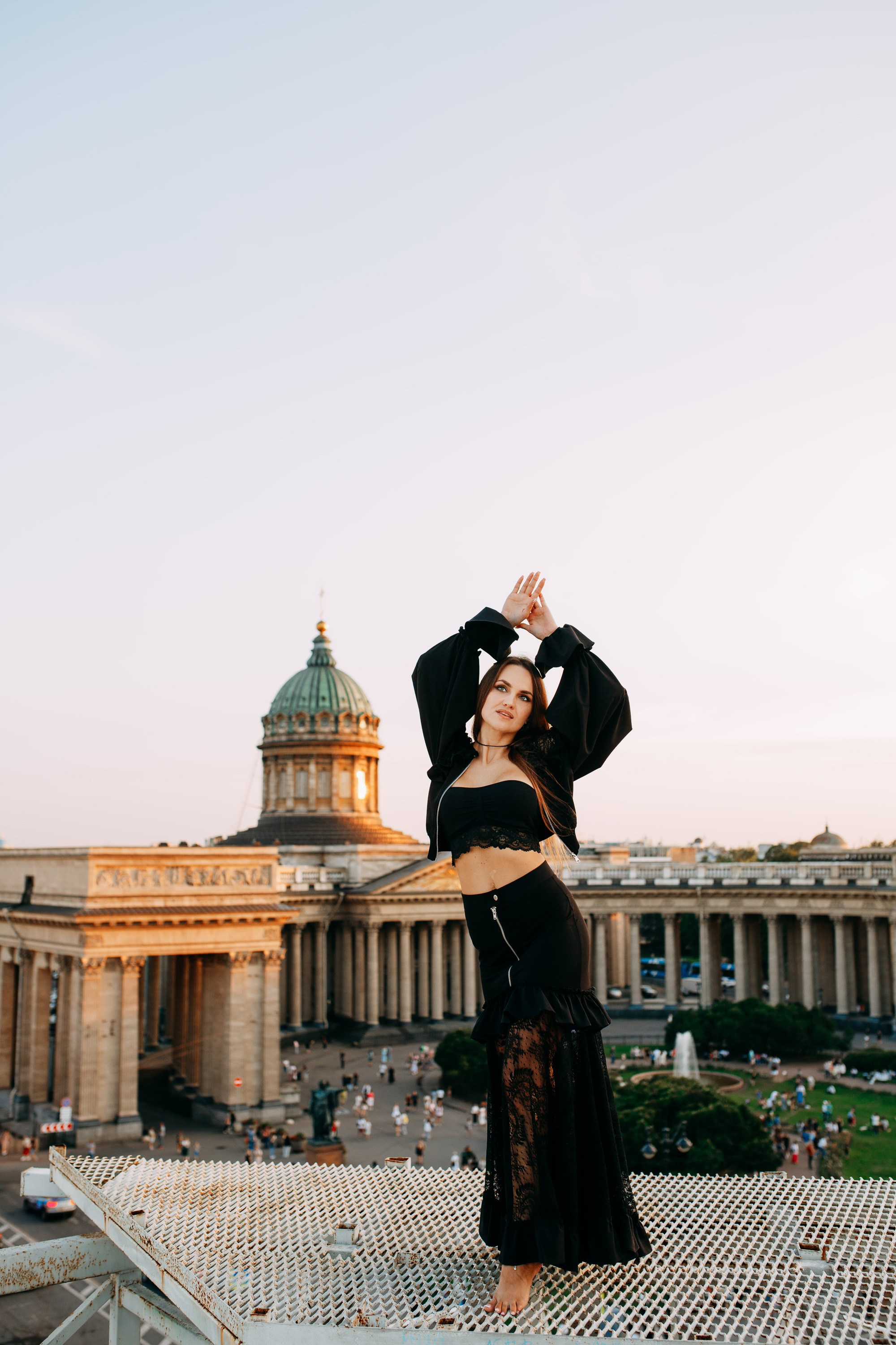 Крыша у Казанского и Зингера. Фотограф в Санкт-Петербурге Alina Film