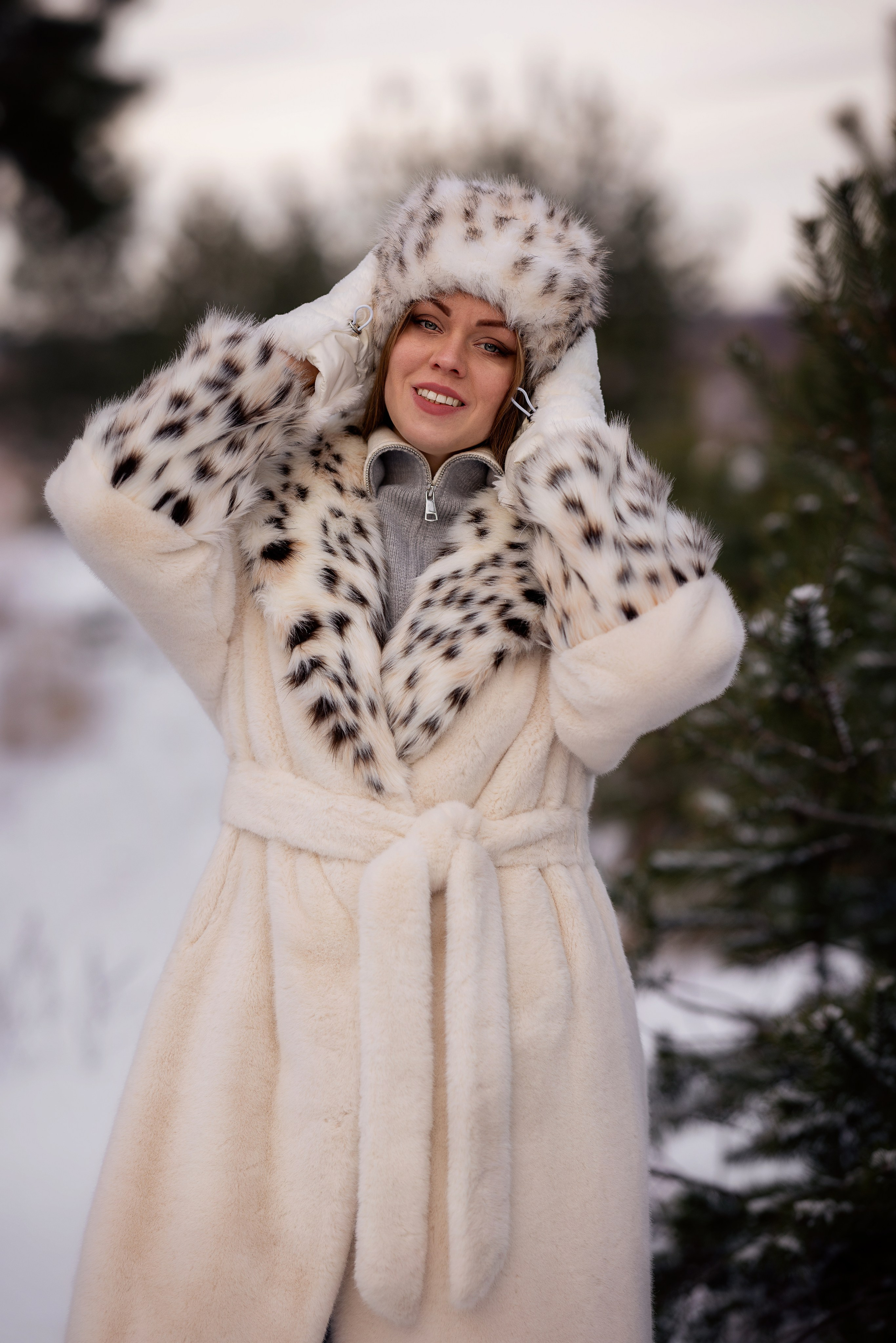 Съемка в зимнем лесу. Фотограф Ульянкина Мария