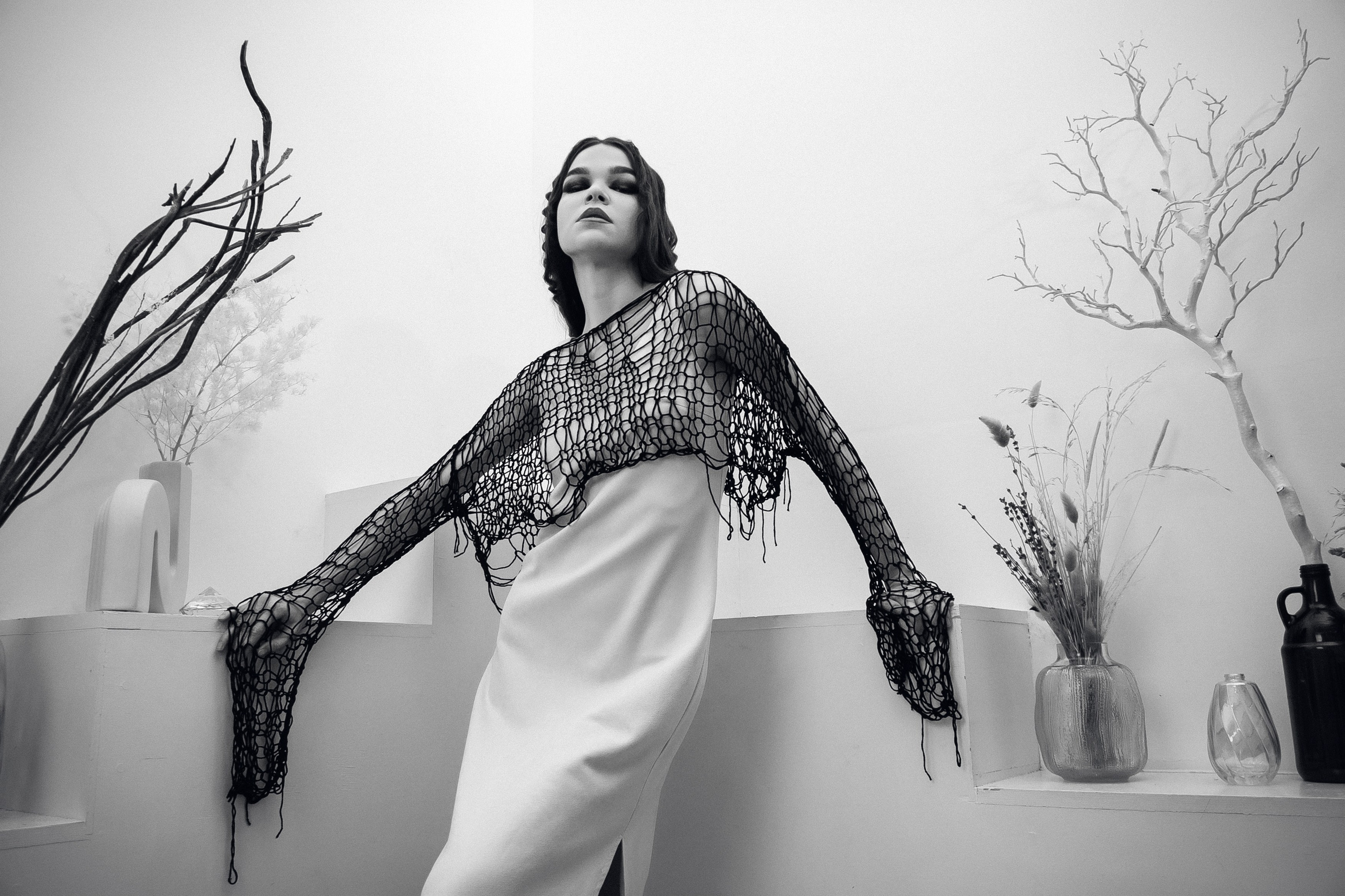 Лена — fashion-съёмка авторской коллекции вязаной одежды. Фотограф Андрей Сокол — Санкт-Петербург/Москва