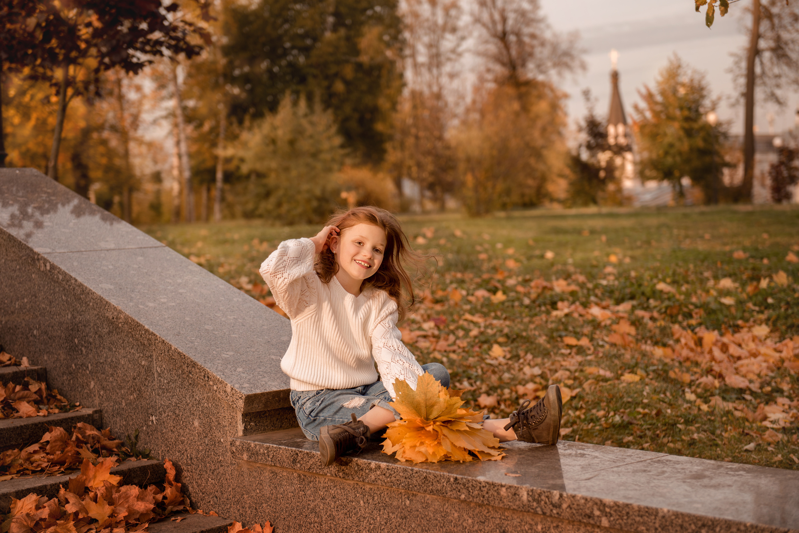 Осенняя прогулка. Детский фотограф в Долгопрудном и Москве