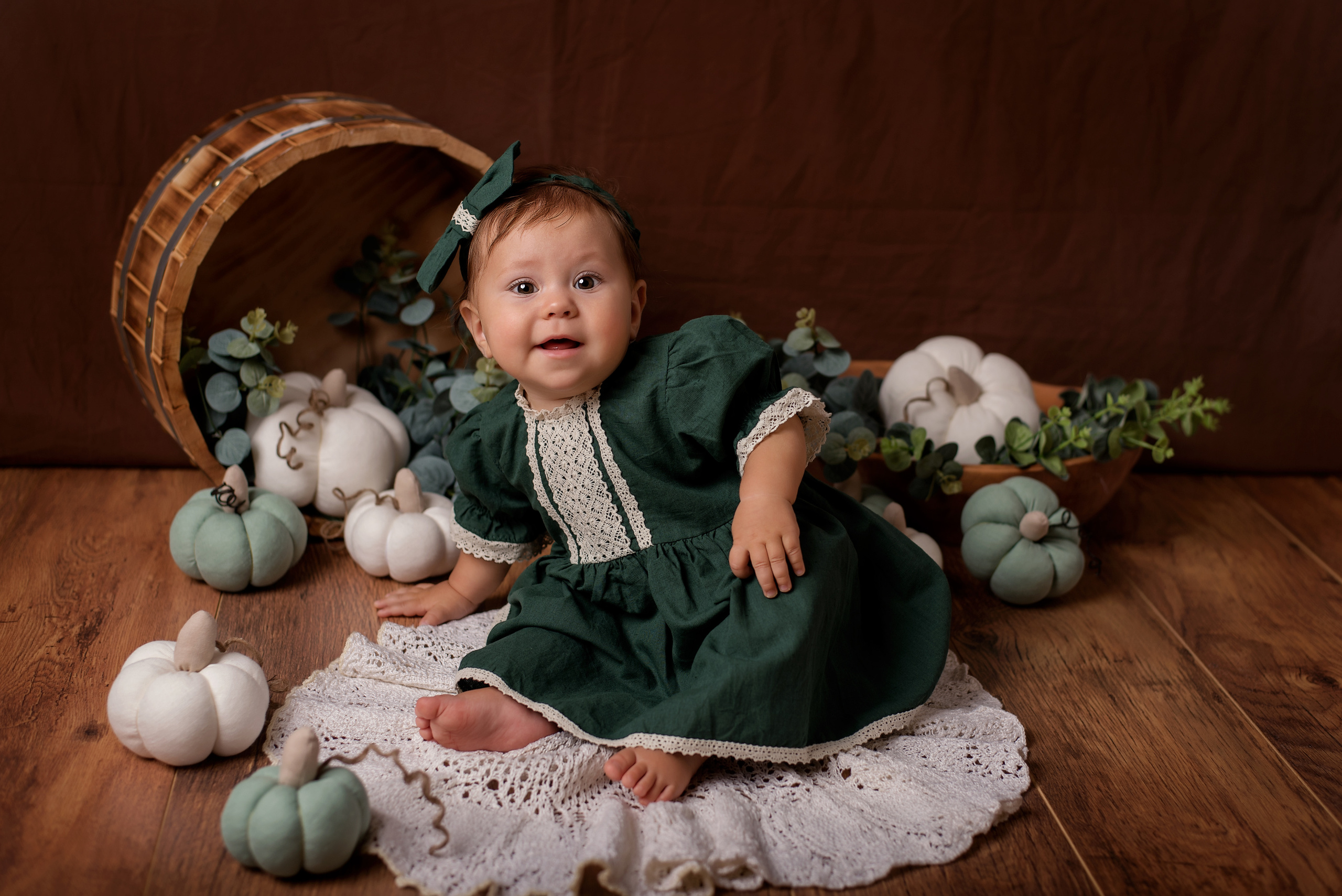 Осенний проект Ульяна 7 мес. Детский фотограф в Долгопрудном и Москве
