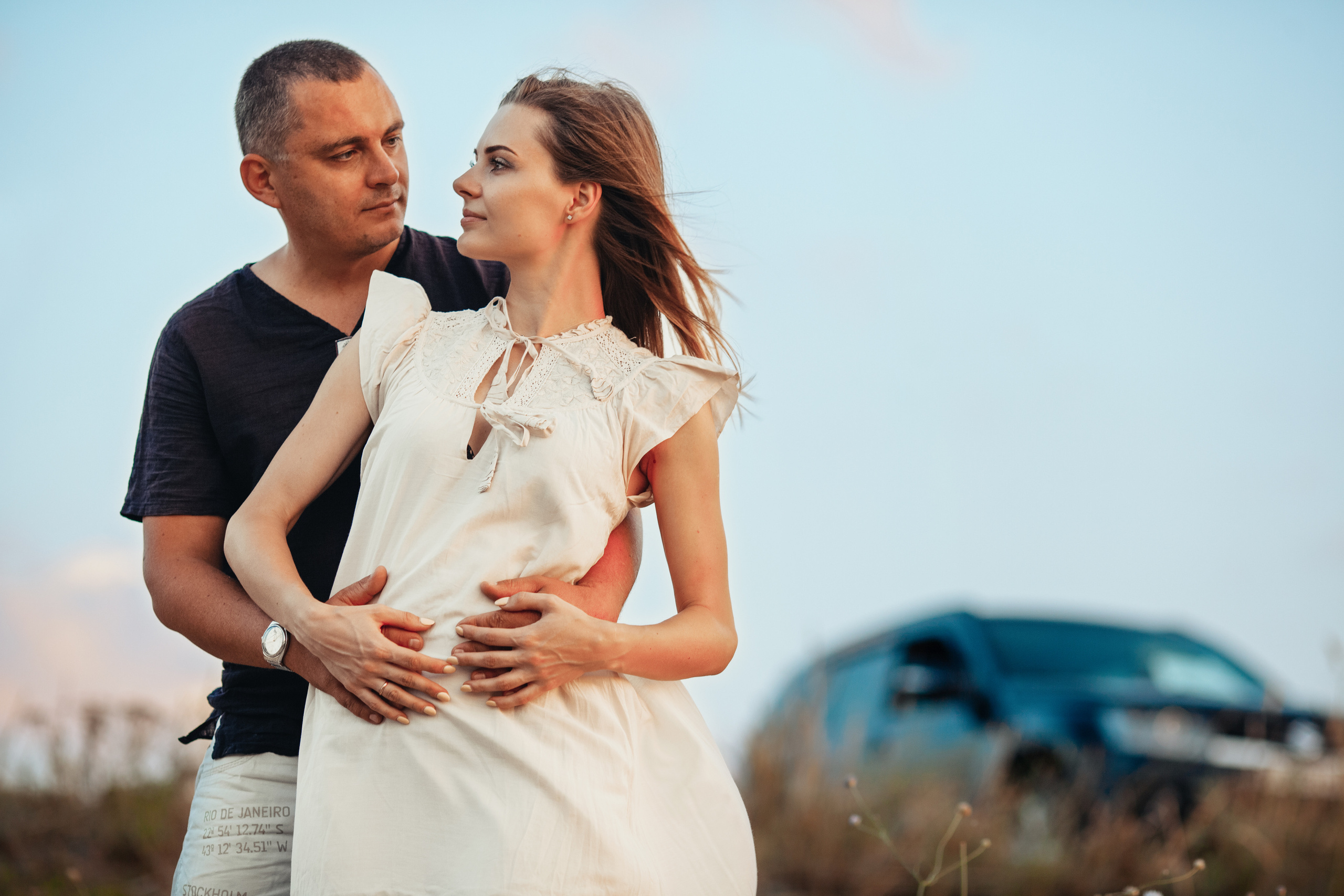 Закатная фотосесия семейной пары недалеко от Ставрополя. Фотограф Ставрополь Пятигорск Елизавета Дарина