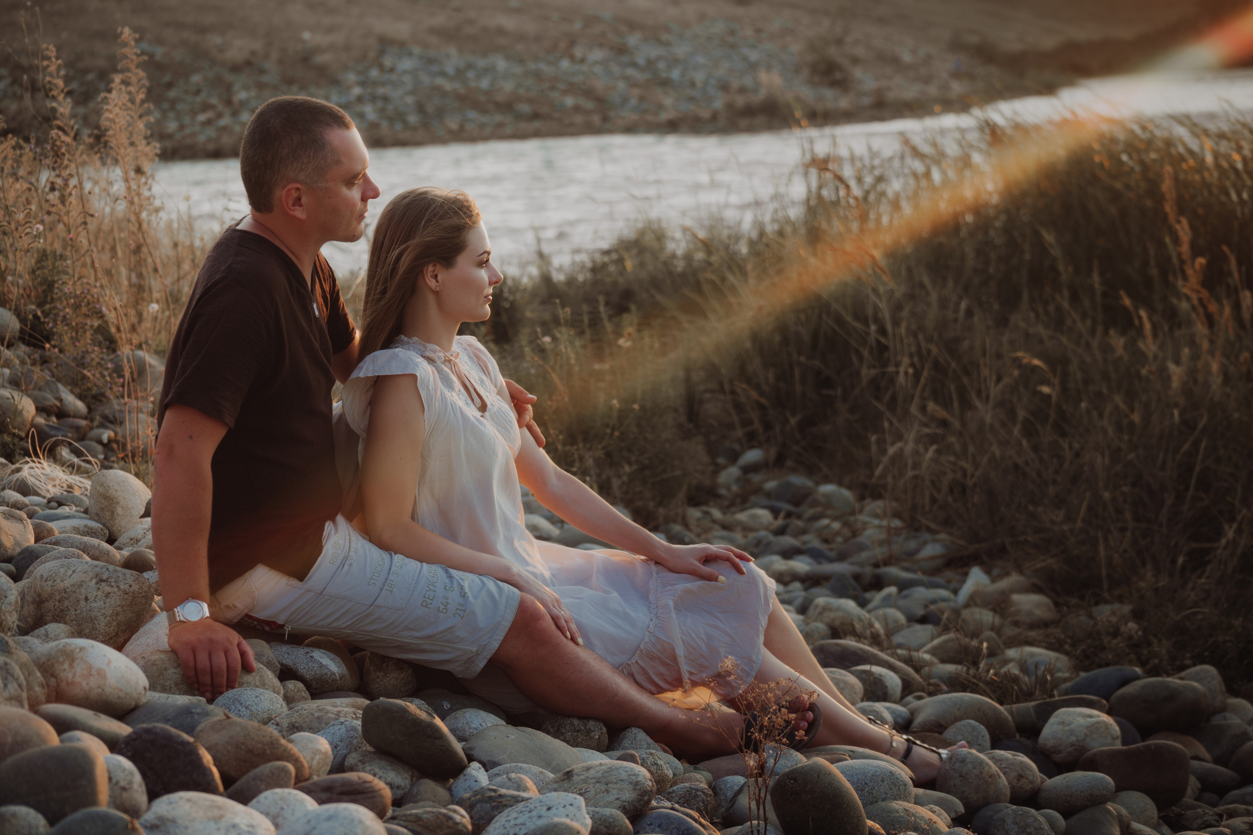 Закатная фотосесия семейной пары недалеко от Ставрополя. Фотограф Ставрополь Пятигорск Елизавета Дарина