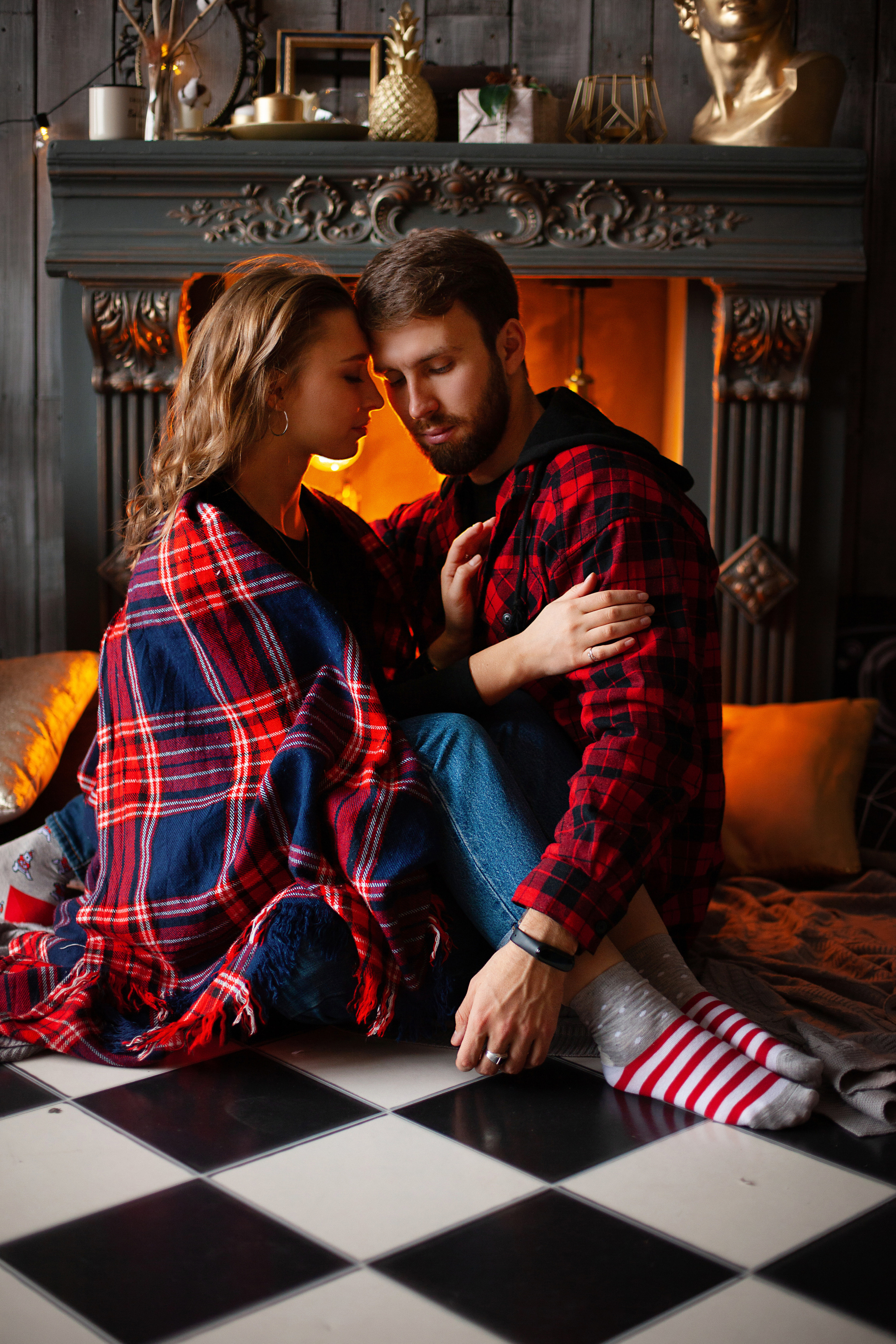 Зимняя фотосесия в студии. Фотограф Ставрополь Пятигорск Елизавета Дарина