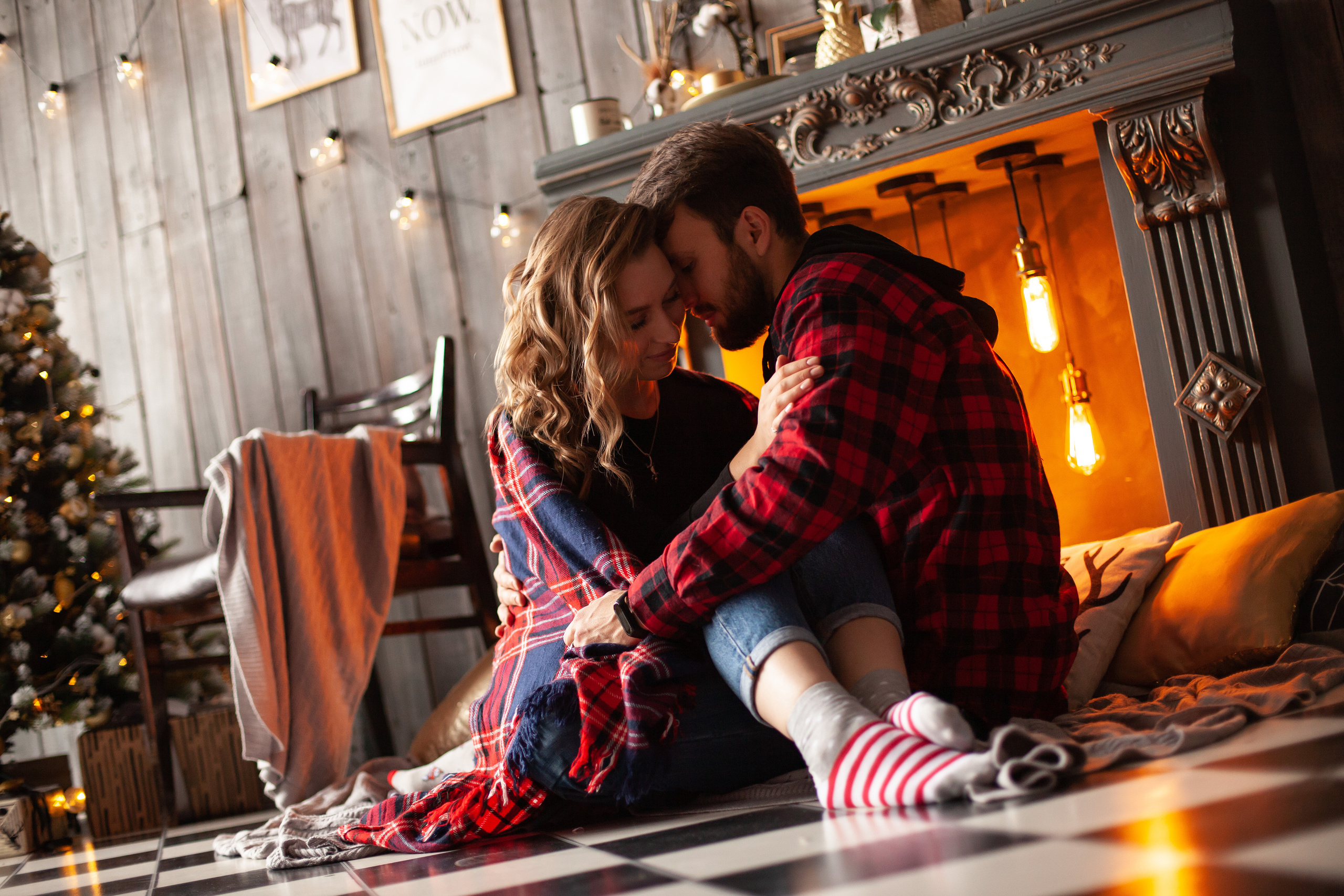 Зимняя фотосесия в студии. Фотограф Ставрополь Пятигорск Елизавета Дарина