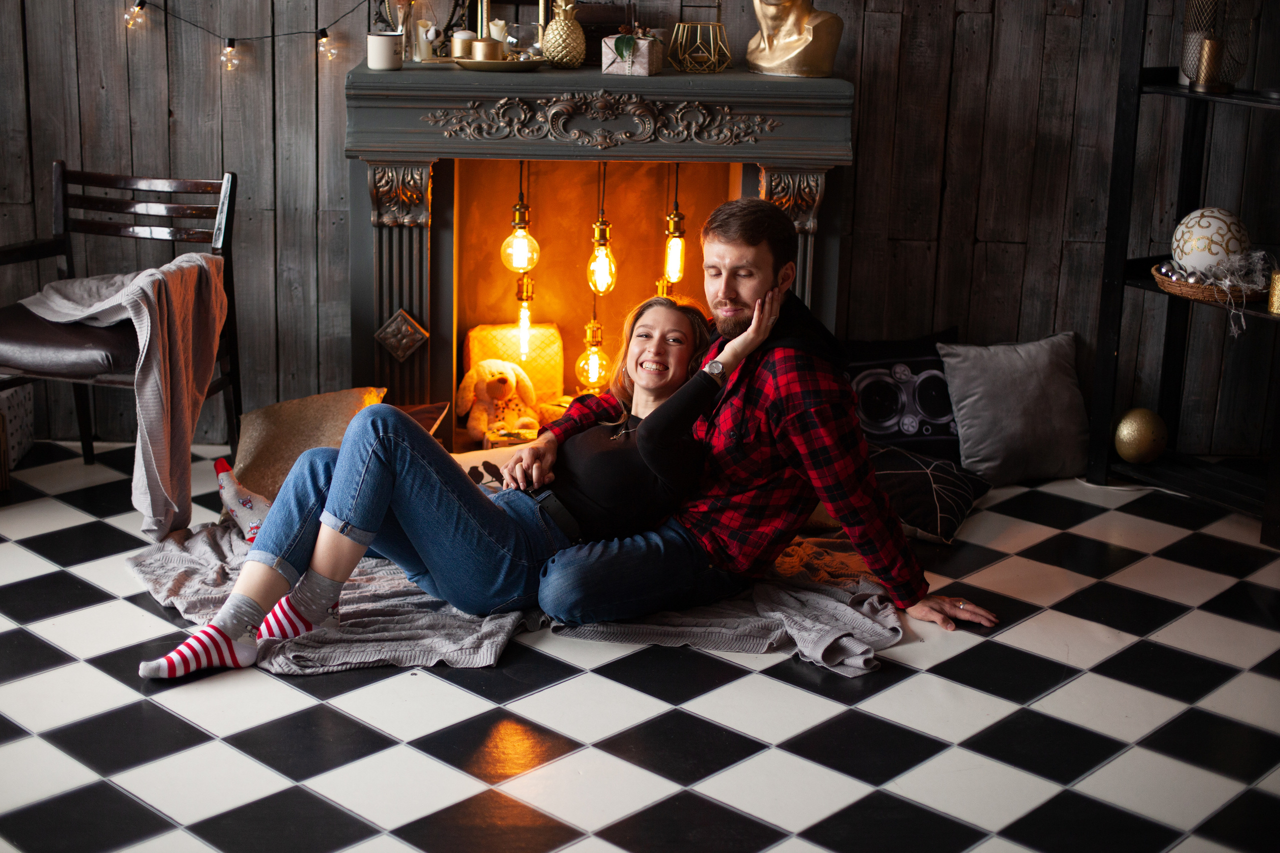 Зимняя фотосесия в студии. Фотограф Ставрополь Пятигорск Елизавета Дарина