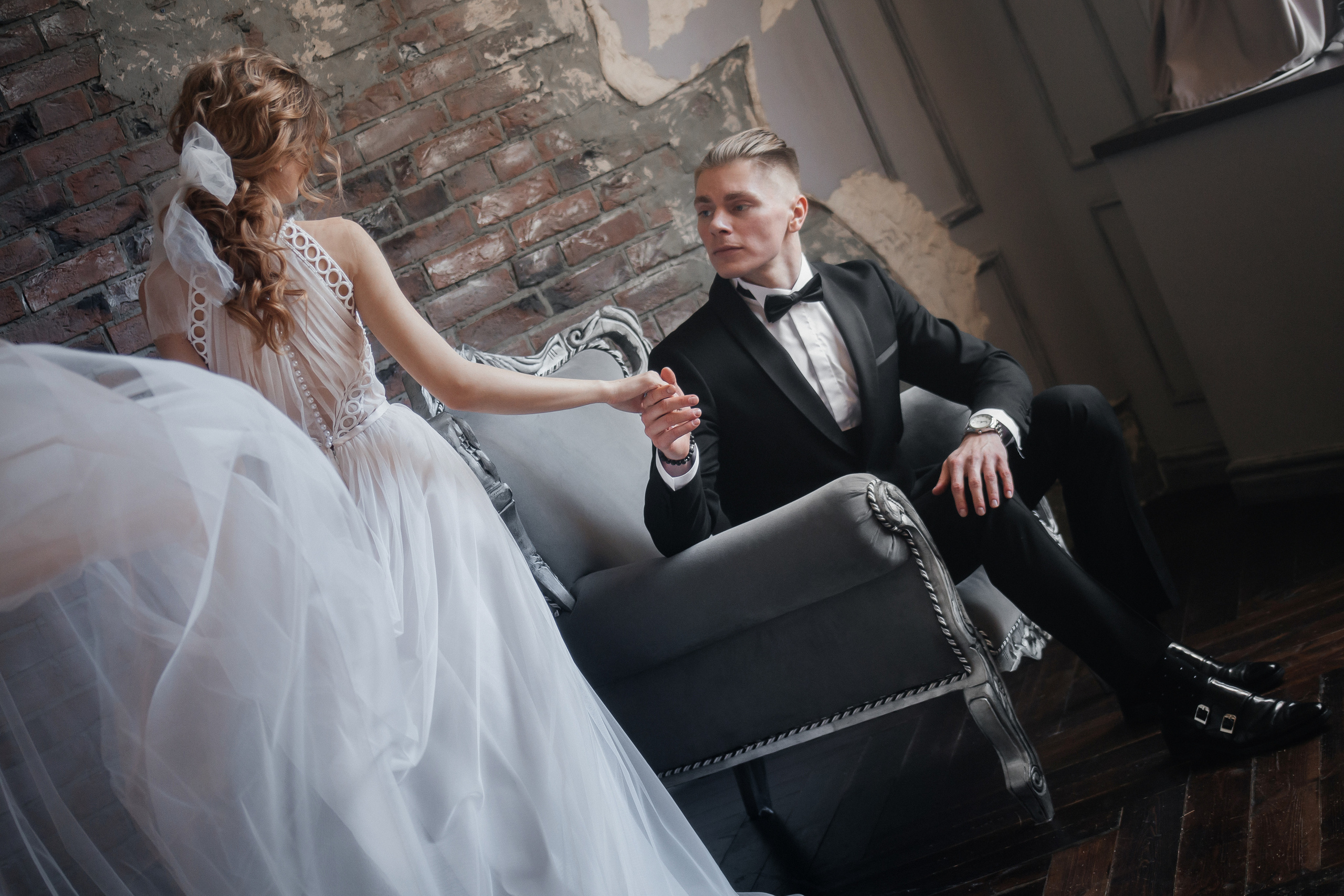 Студийная фотосессия жениха и невесты в Ставрополе. Фотограф Ставрополь Пятигорск Елизавета Дарина