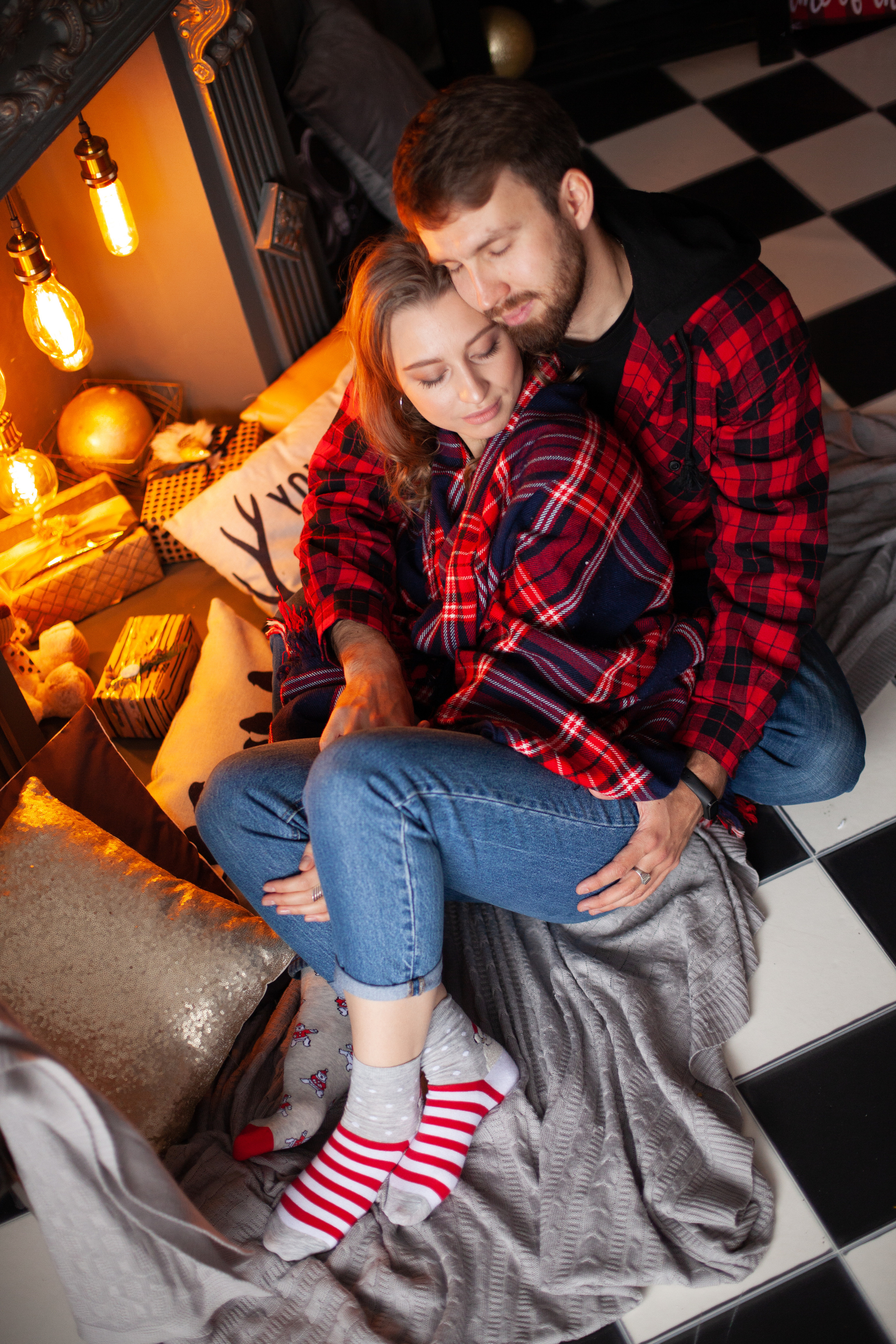 Зимняя фотосесия в студии. Фотограф Ставрополь Пятигорск Елизавета Дарина