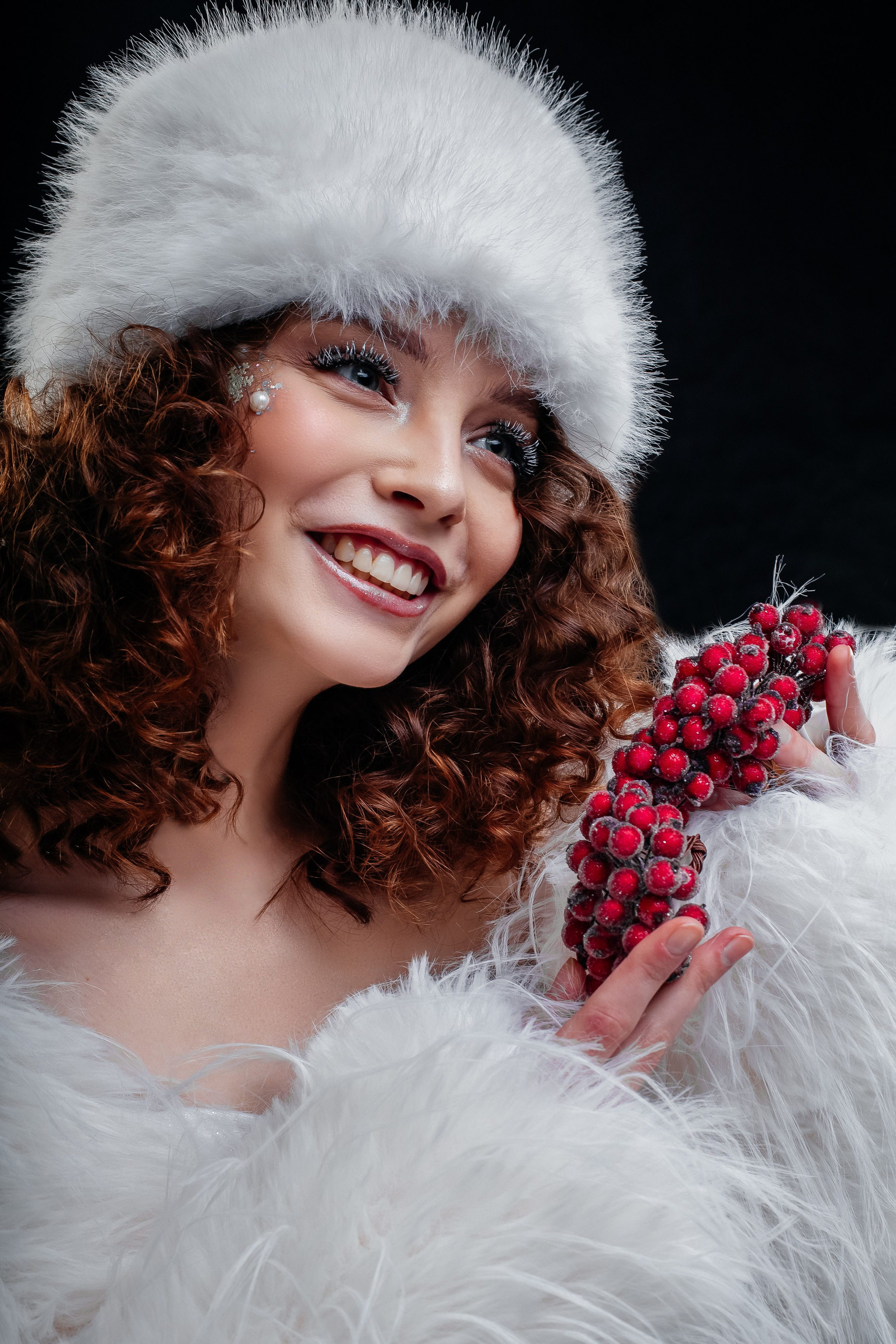 Индивидуальна зимняя фотосессия в студии. Фотограф Ставрополь Пятигорск Елизавета Дарина