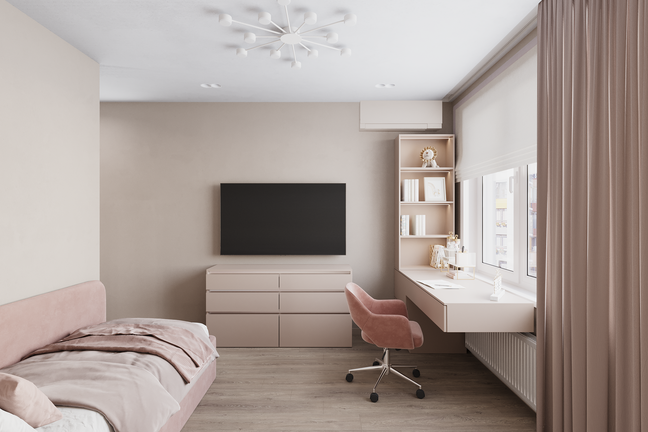 Квартира 80 м². 3D-визуализации