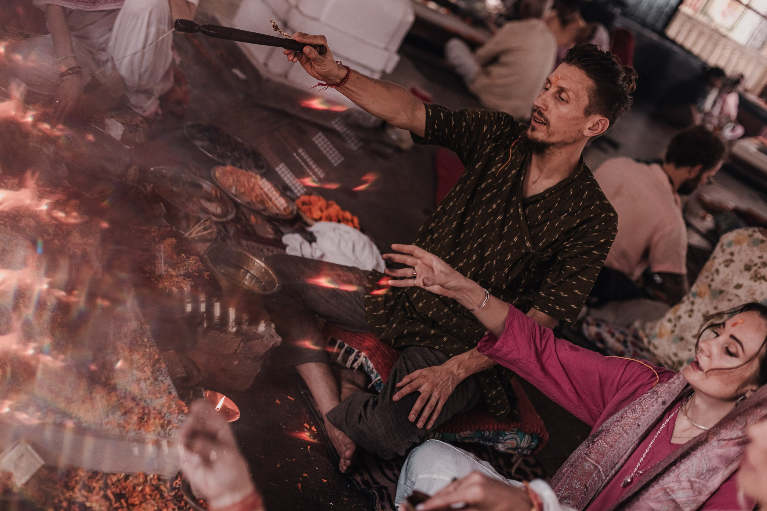 Navaratri yajna at Devraha Baba Ji ashram. Мариам Багдасарян