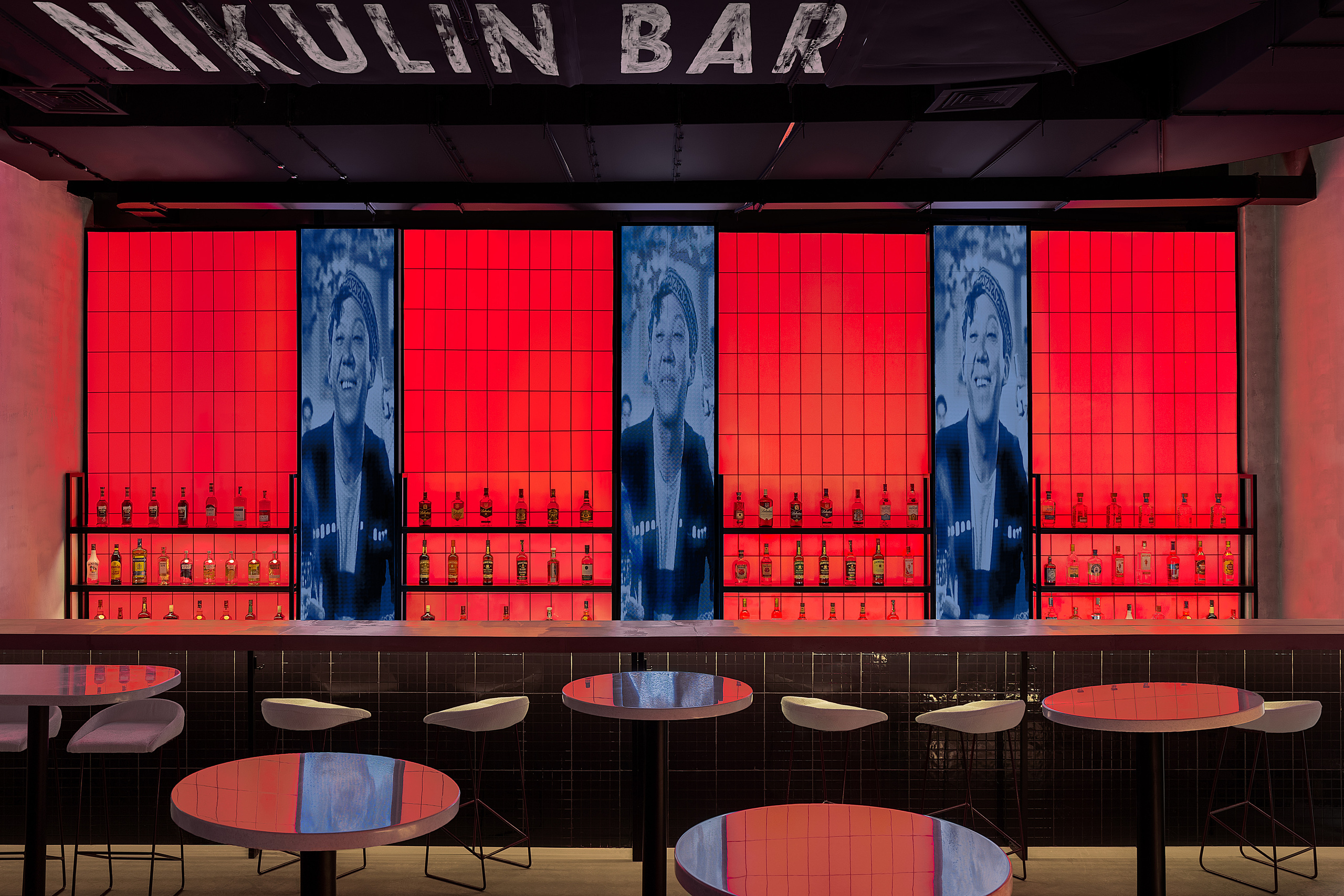 Karine Design Studio — Nikulin Bar Astana. Roman Yakunin — interior photographer in Almaty, Kazakhstan