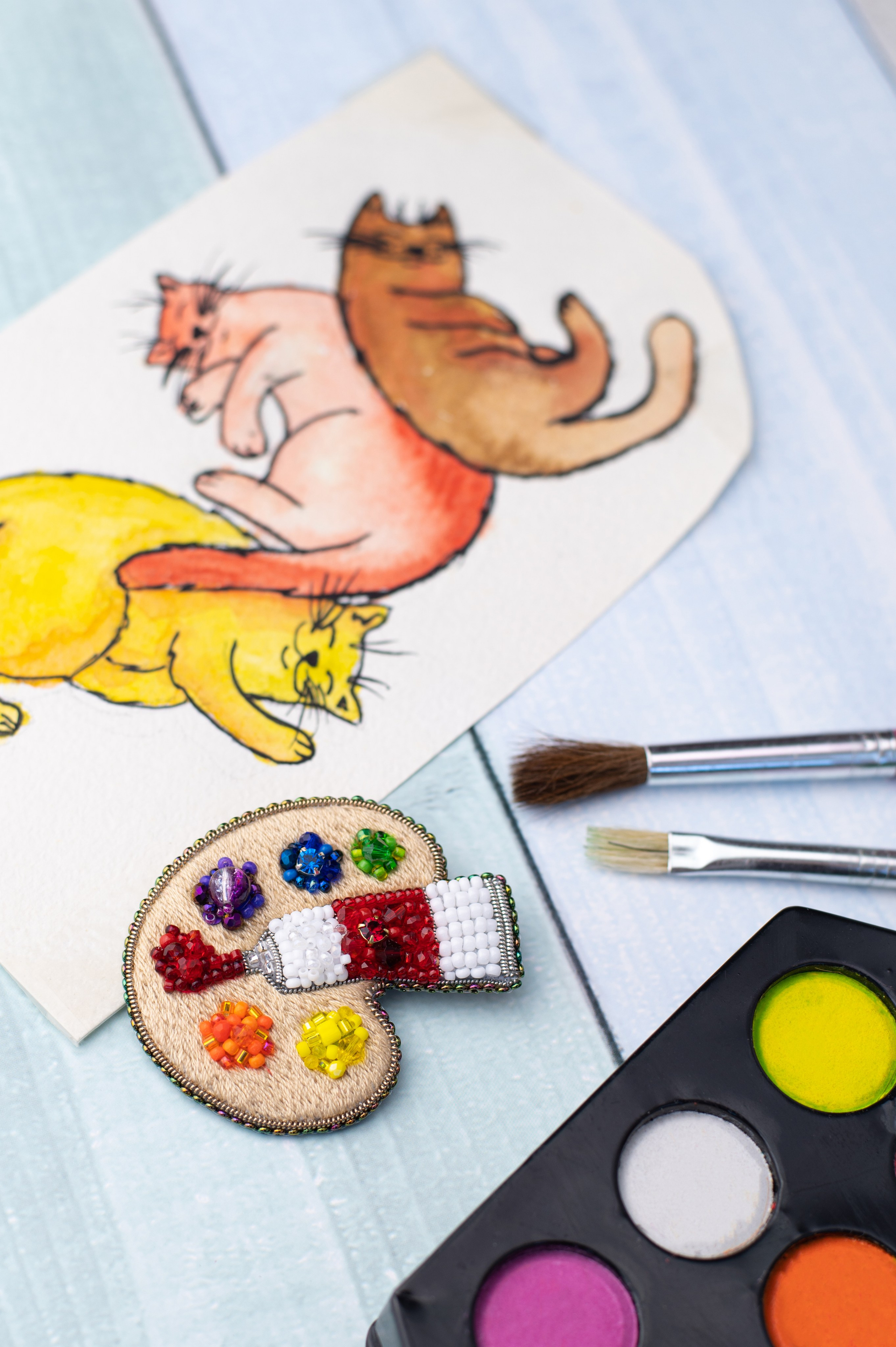 Броши ручной работы Анны Абрамовой. Фотограф Санкт-Петербург | Дарья Першина