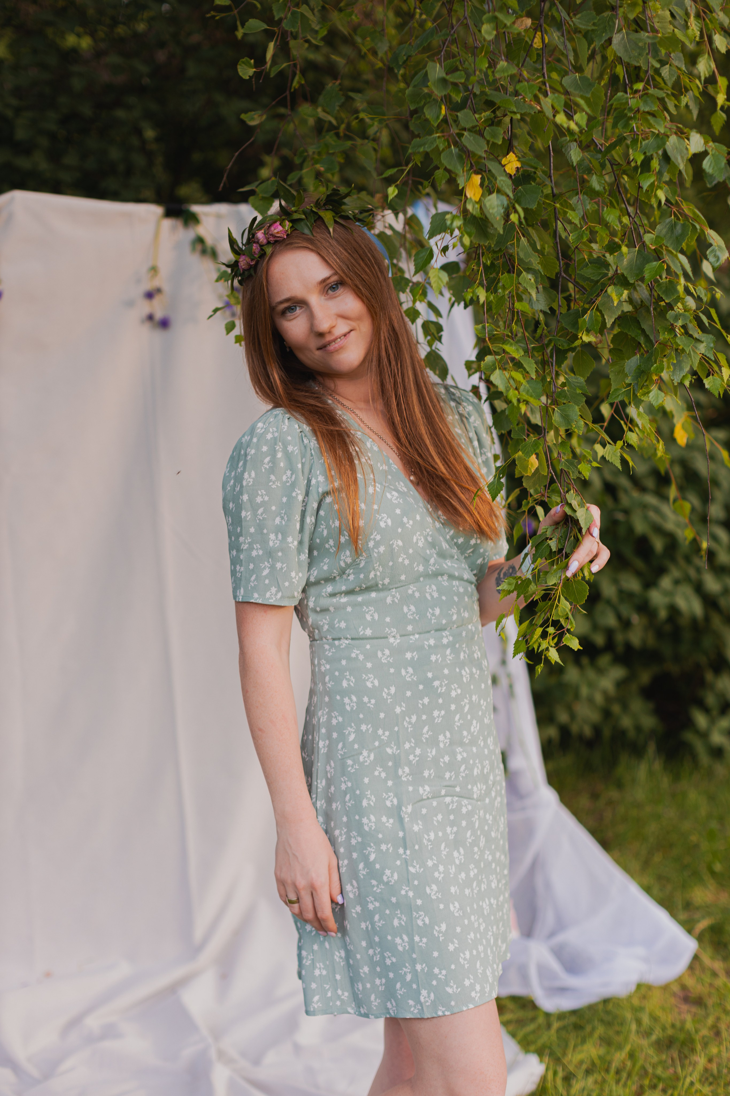 Мк Сирень на зеркале (девичник в парке). Анастасия Ракчеева Художник