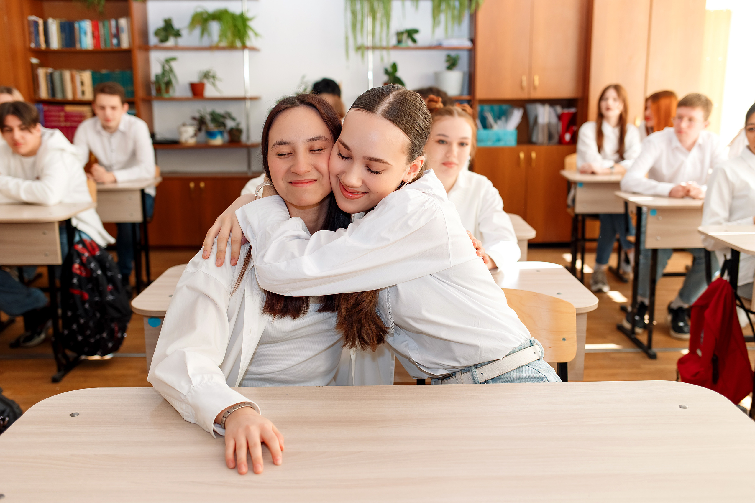 11 класс 11 школа, съемка в школе. Фотограф Любовь Корниенко, Примоский край