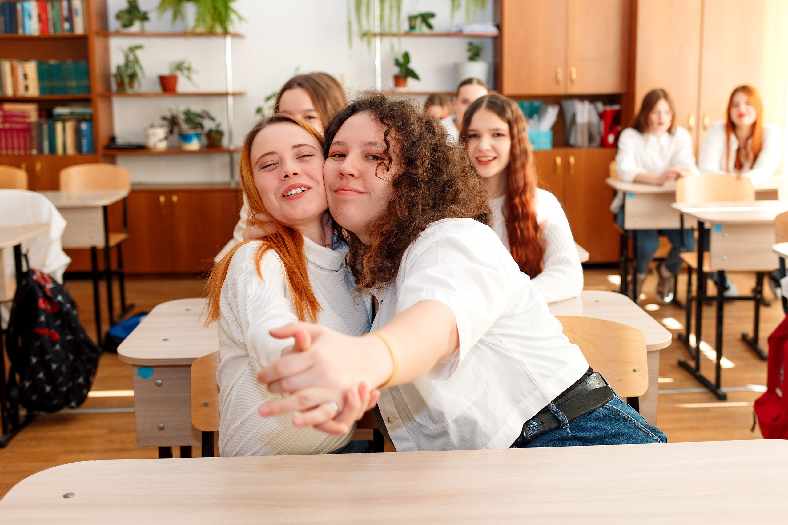 11 класс 11 школа, съемка в школе. Фотограф Любовь Корниенко, Примоский край