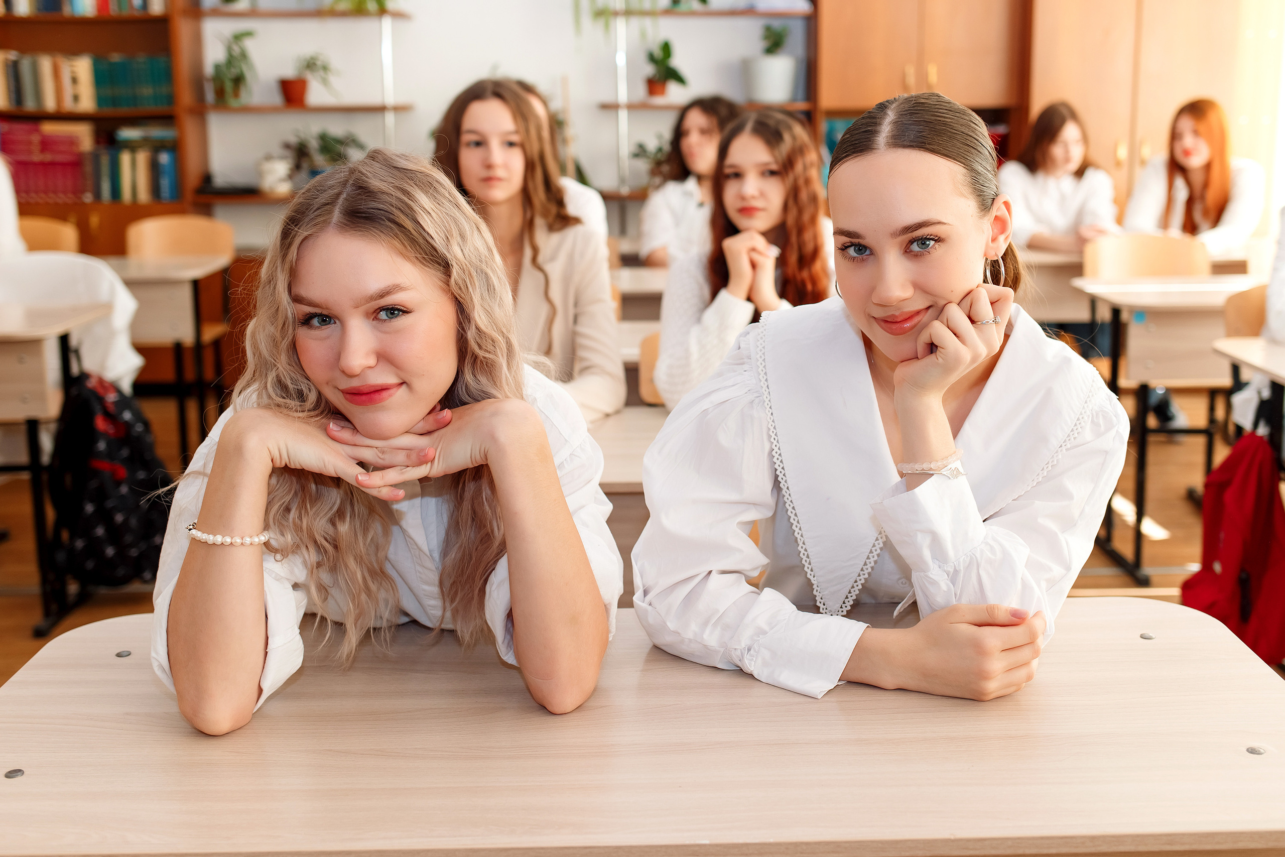 11 класс 11 школа, съемка в школе. Фотограф Любовь Корниенко, Примоский край