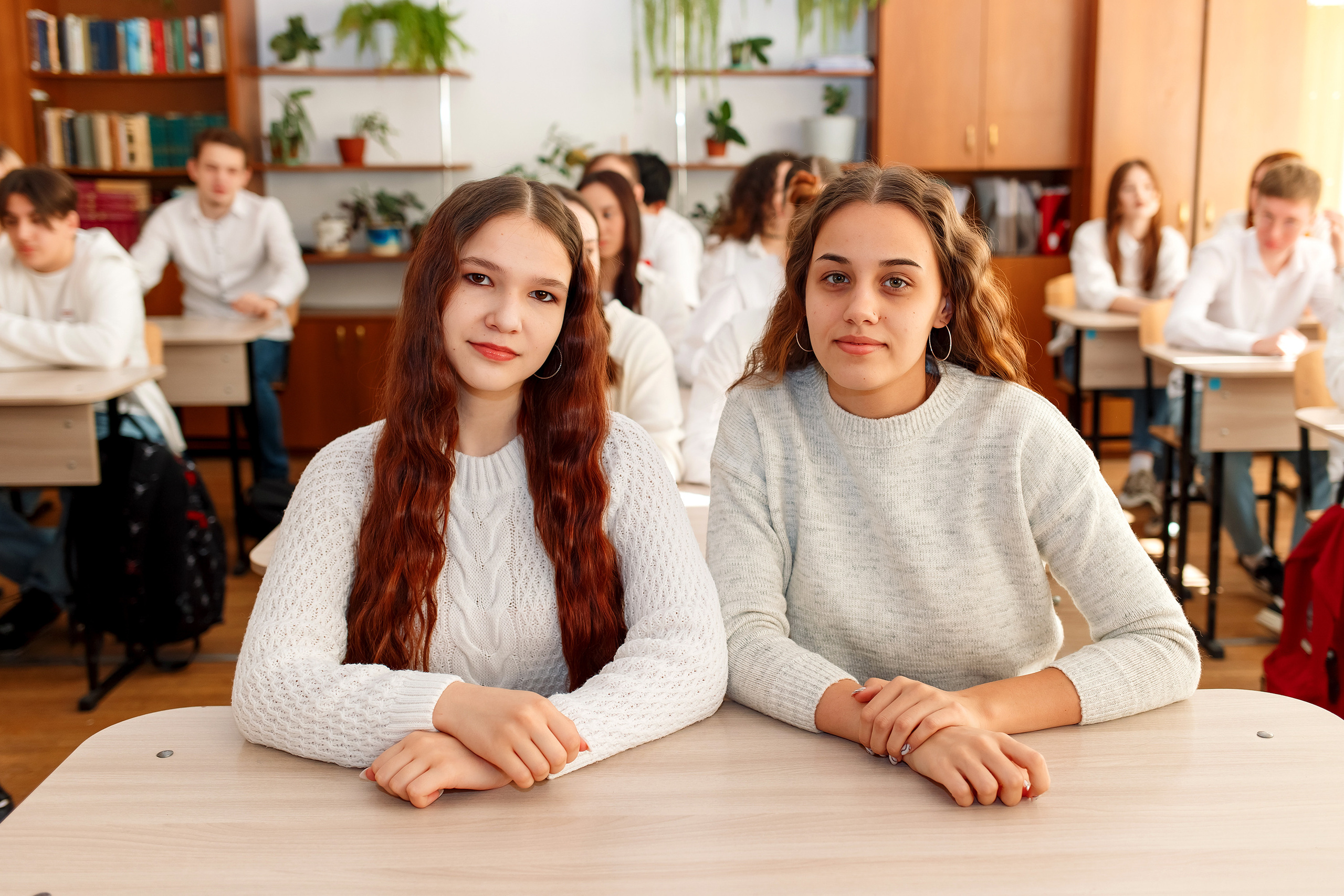 11 класс 11 школа, съемка в школе. Фотограф Любовь Корниенко, Примоский край