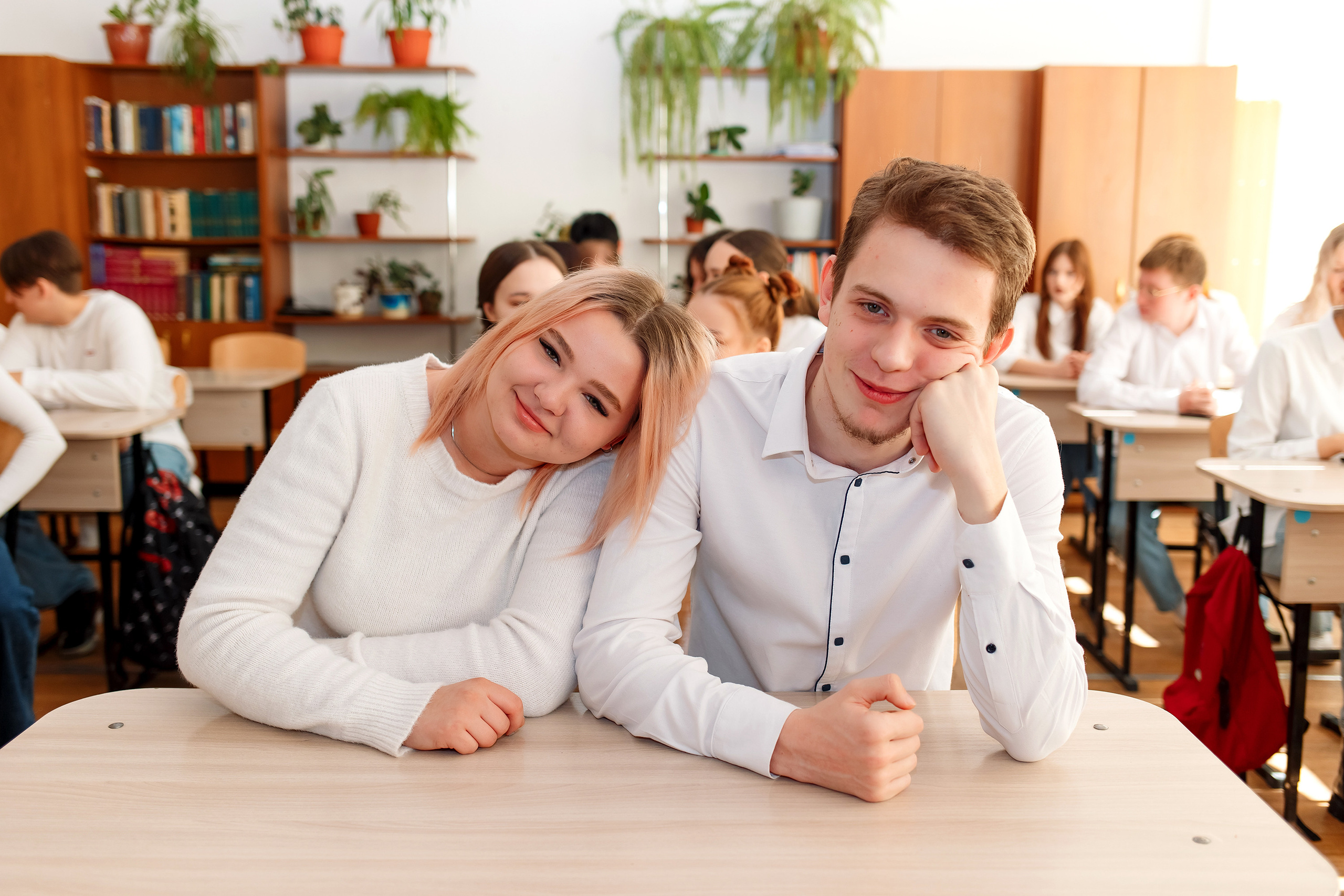 11 класс 11 школа, съемка в школе. Фотограф Любовь Корниенко, Примоский край