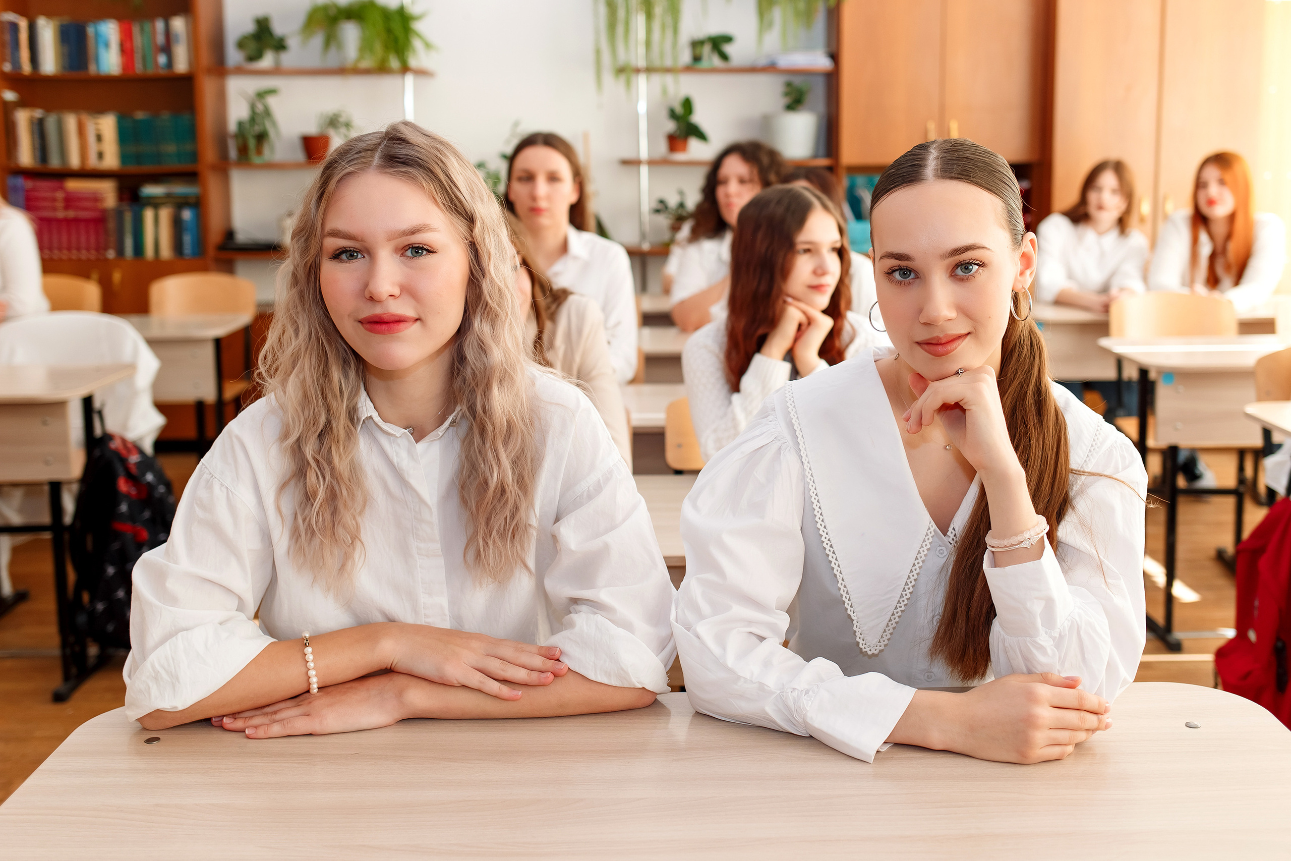 11 класс 11 школа, съемка в школе. Фотограф Любовь Корниенко, Примоский край