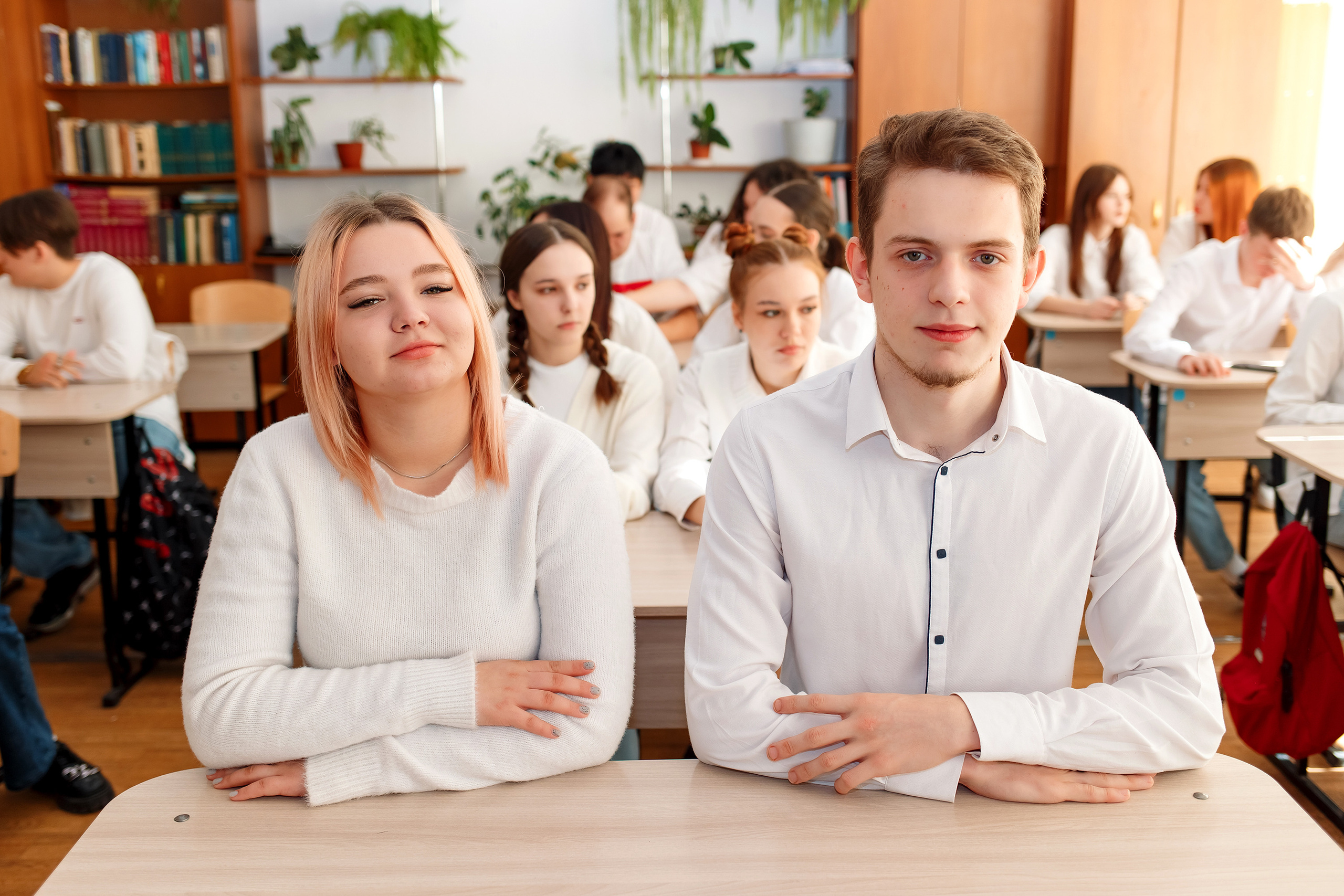 11 класс 11 школа, съемка в школе. Фотограф Любовь Корниенко, Примоский край