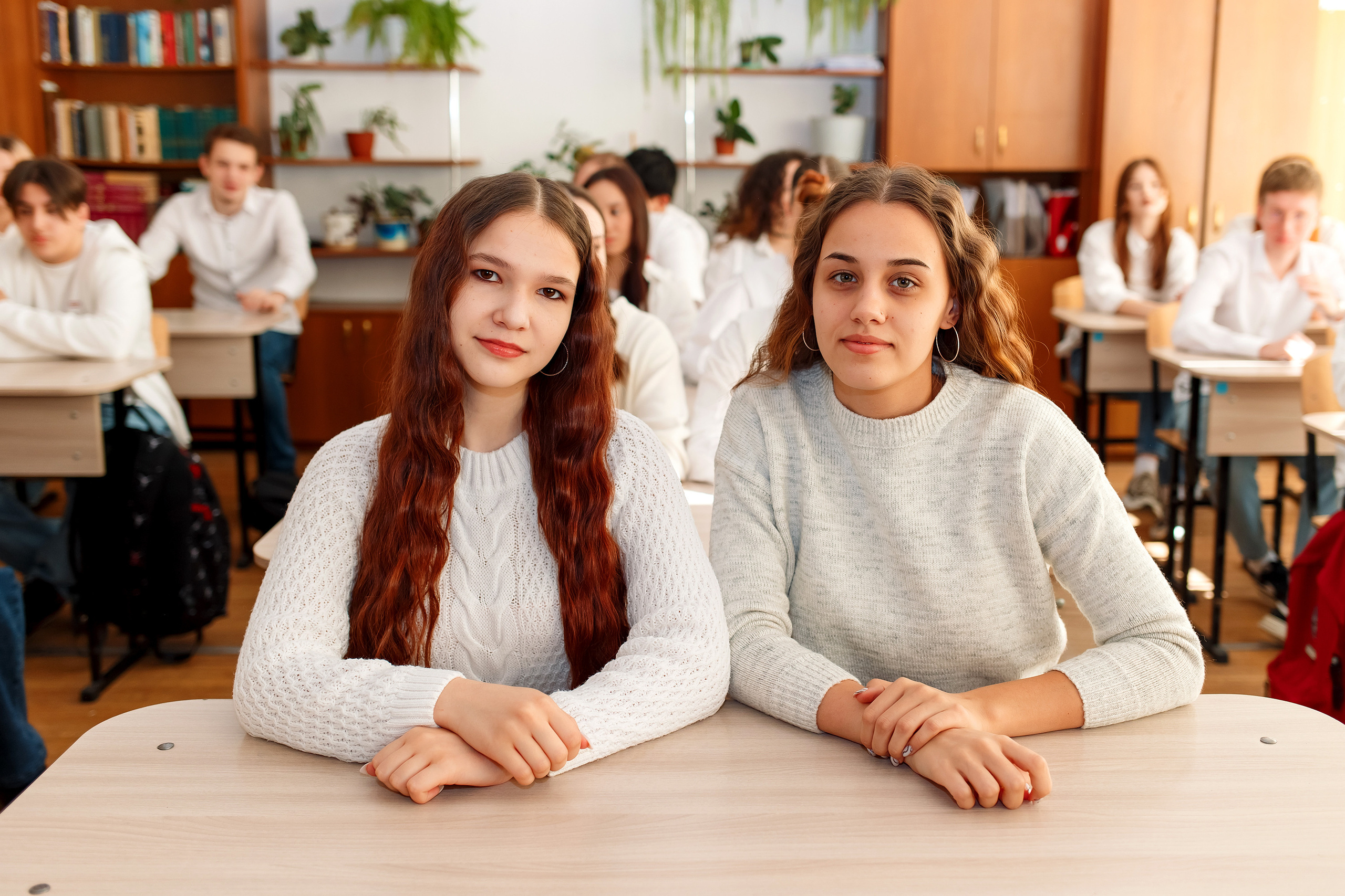 11 класс 11 школа, съемка в школе. Фотограф Любовь Корниенко, Примоский край