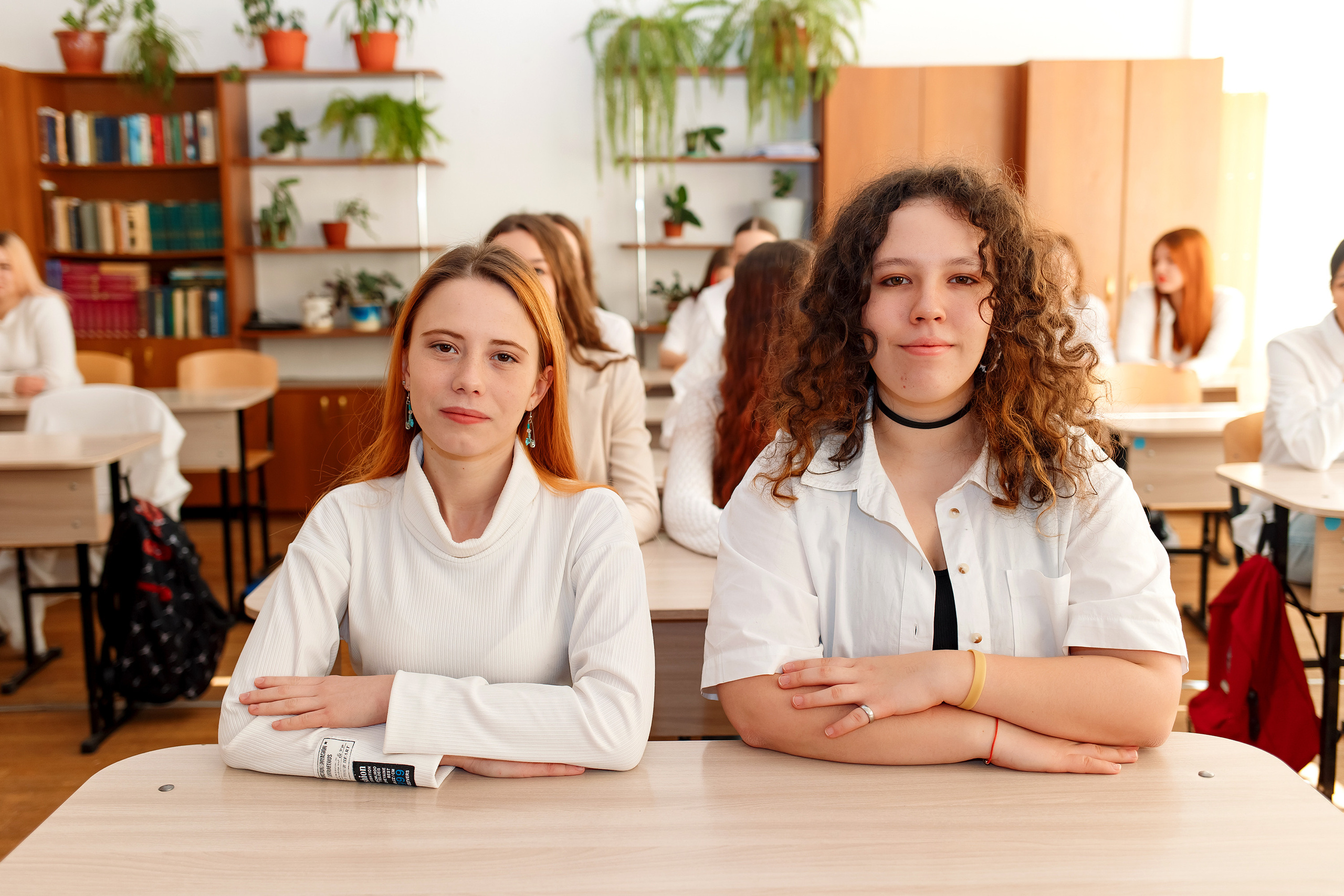 11 класс 11 школа, съемка в школе. Фотограф Любовь Корниенко, Примоский край