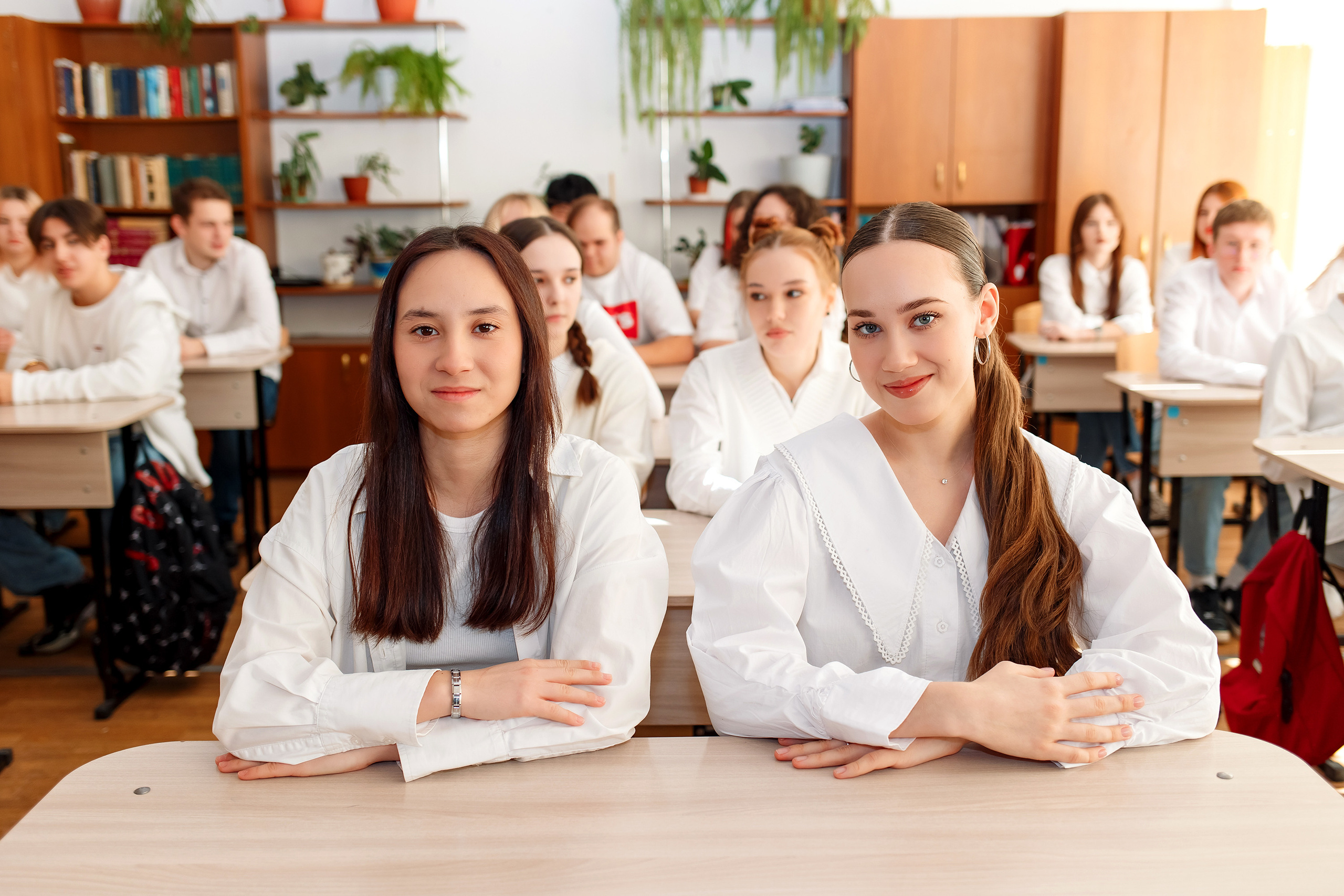 11 класс 11 школа, съемка в школе. Фотограф Любовь Корниенко, Примоский край