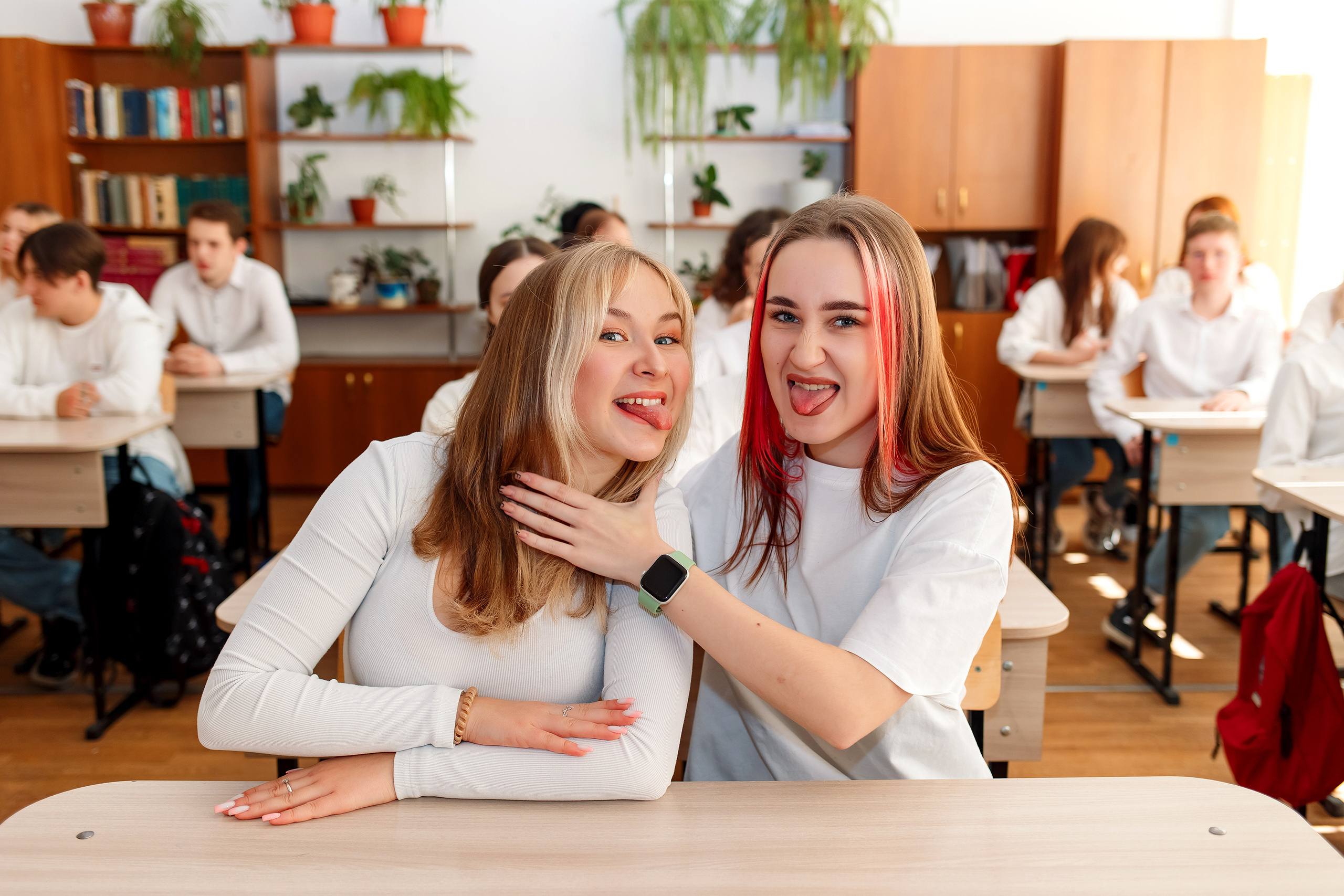 11 класс 11 школа, съемка в школе. Фотограф Любовь Корниенко, Примоский край