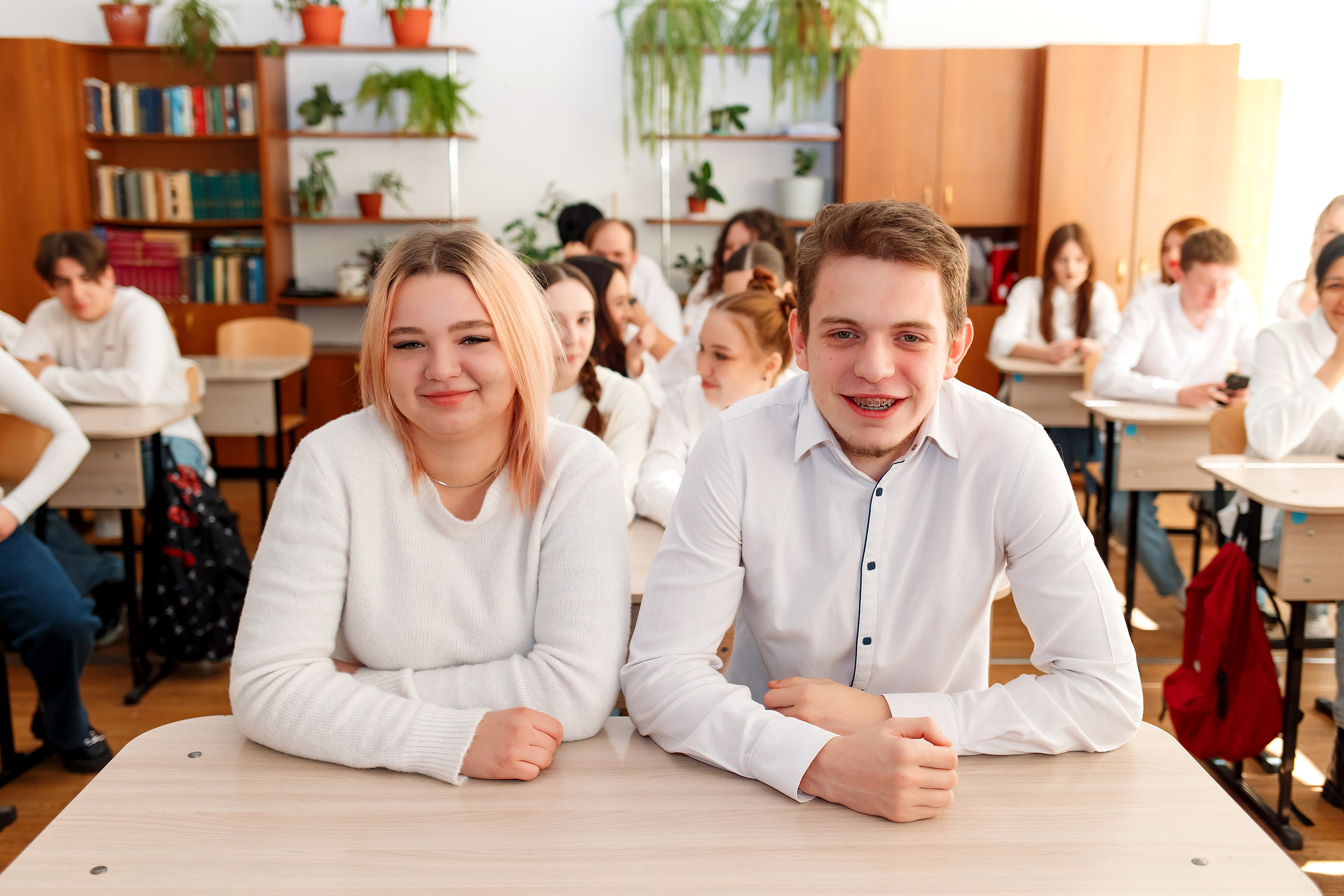 11 класс 11 школа, съемка в школе. Фотограф Любовь Корниенко, Примоский край