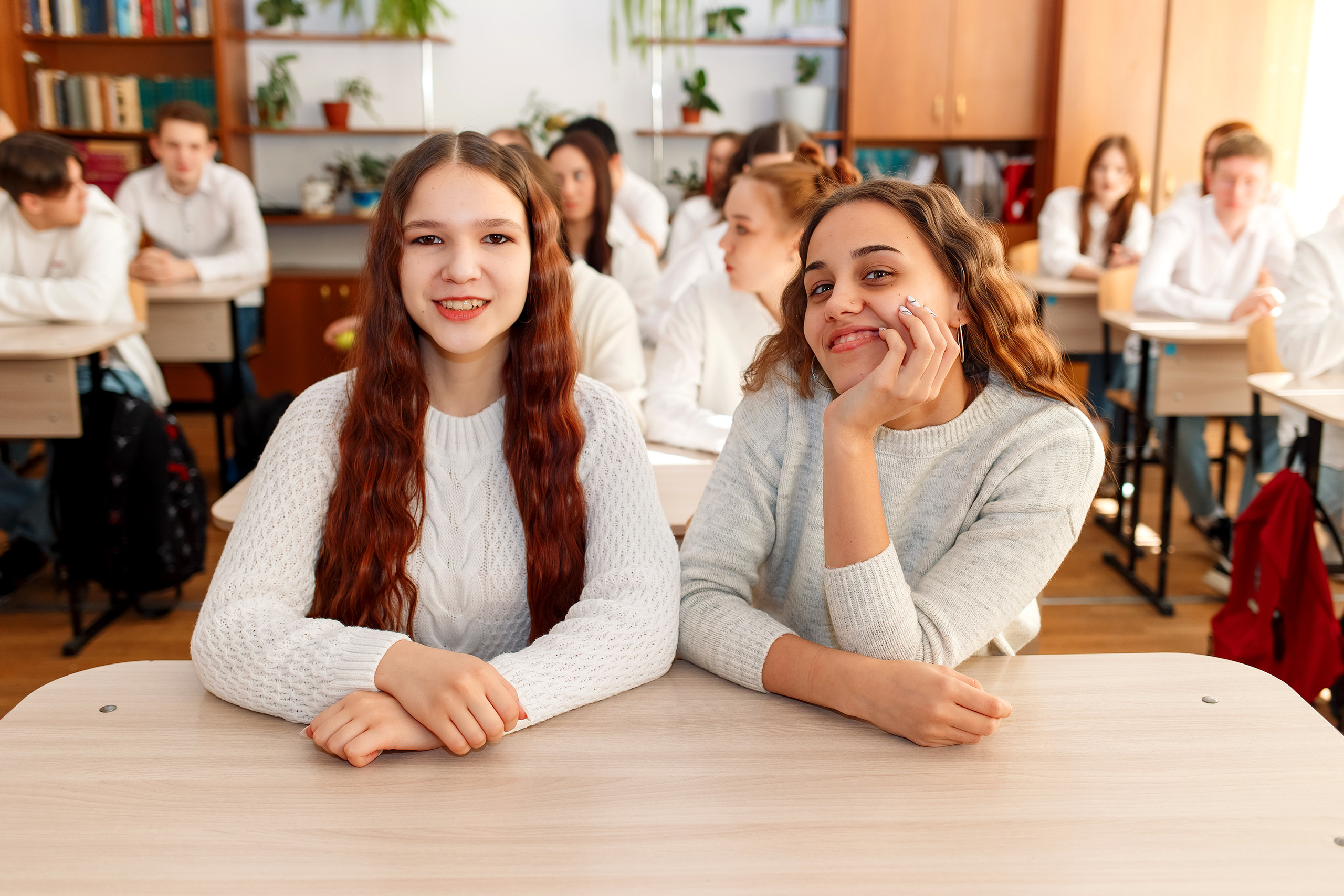 11 класс 11 школа, съемка в школе. Фотограф Любовь Корниенко, Примоский край