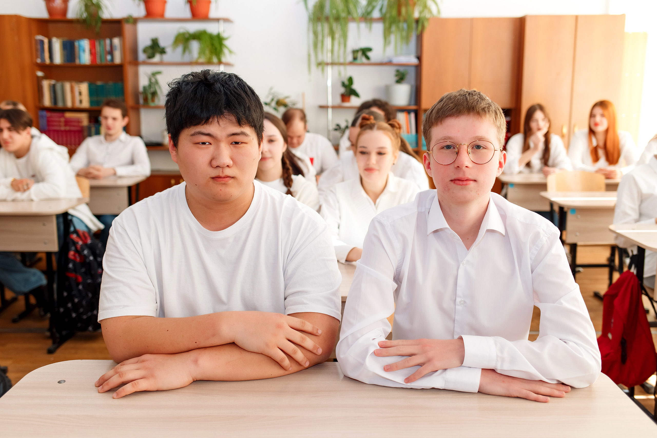 11 класс 11 школа, съемка в школе. Фотограф Любовь Корниенко, Примоский край